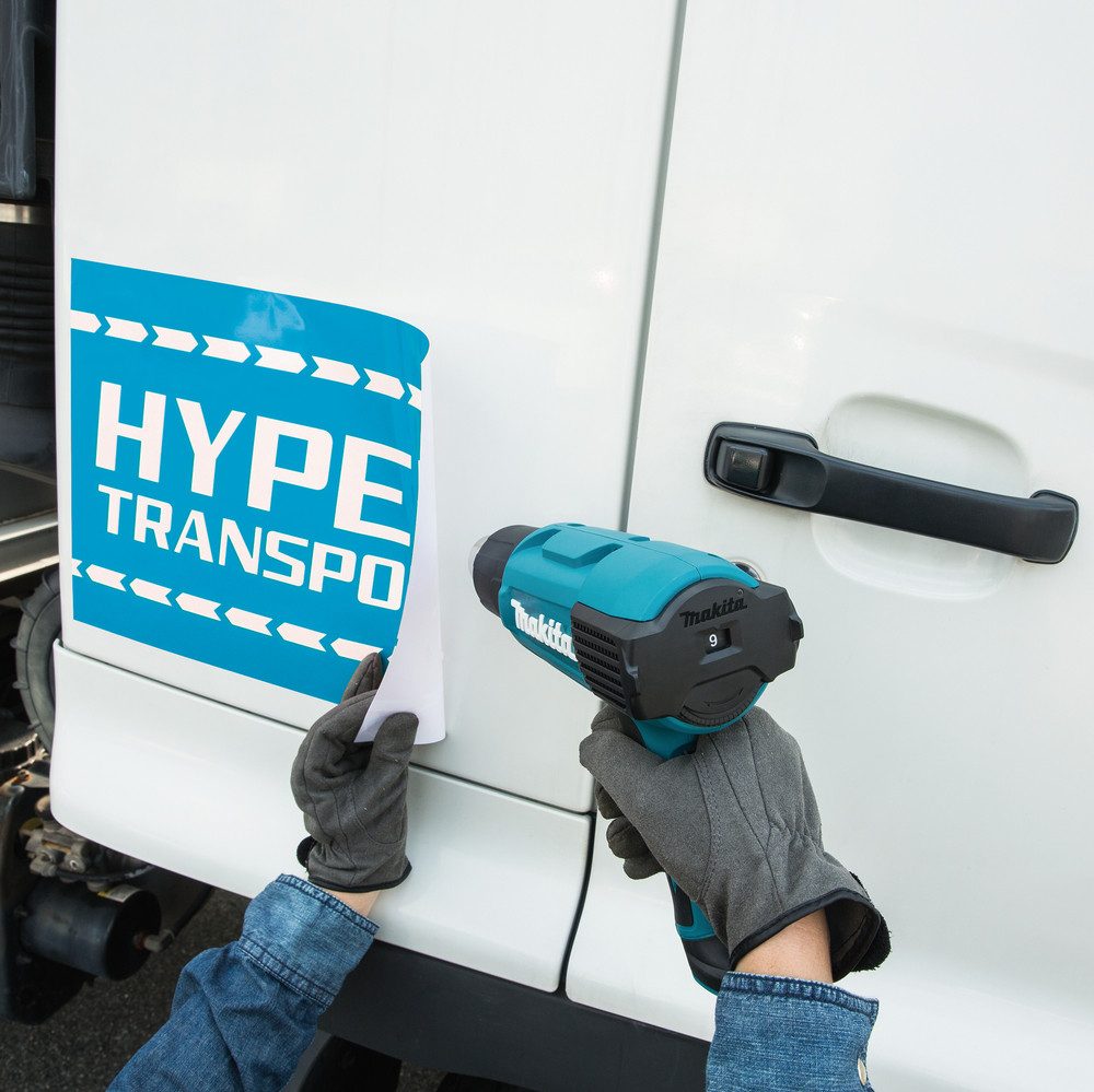 Makita Heißluftgebläse HG6031VK, 1800 in W, bis max. 600 °C, 1800W mit Koffer