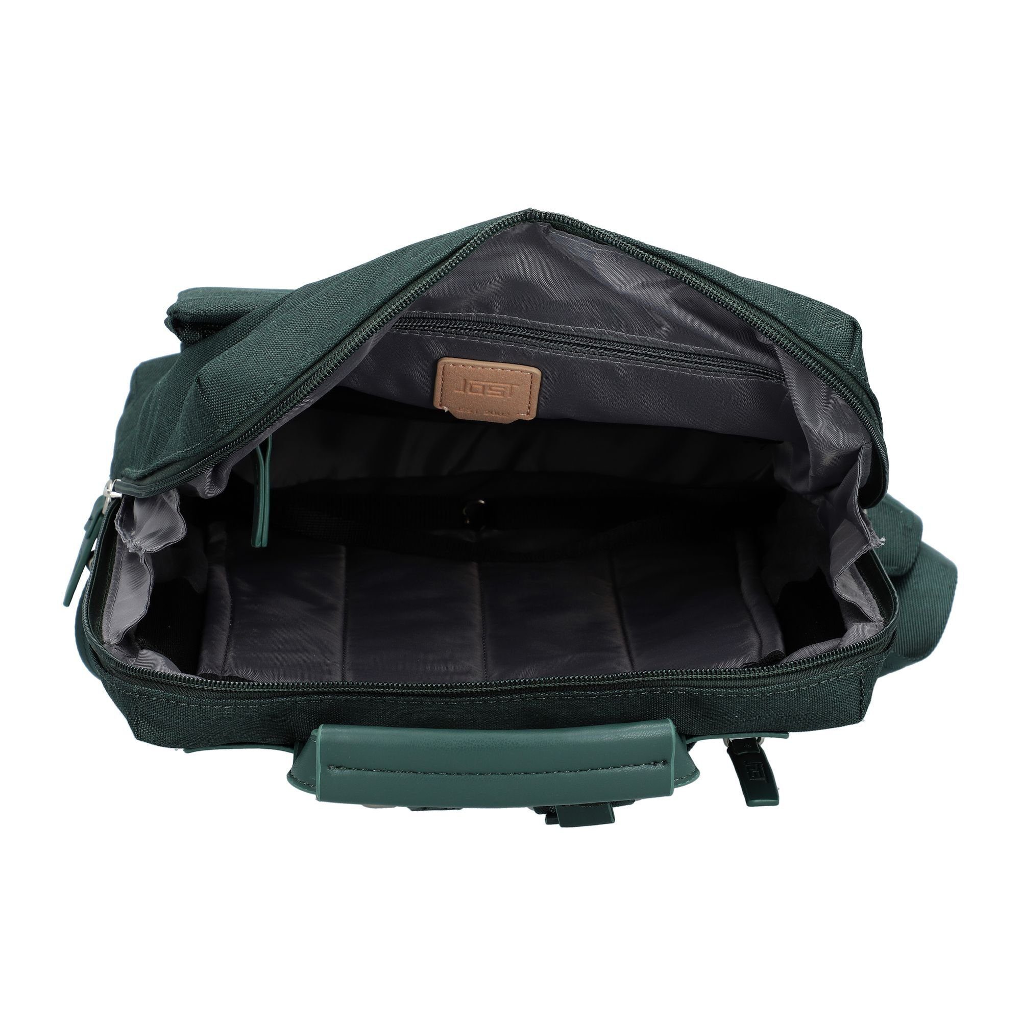 Bergen, Polyester Cityrucksack bottelgreen Jost