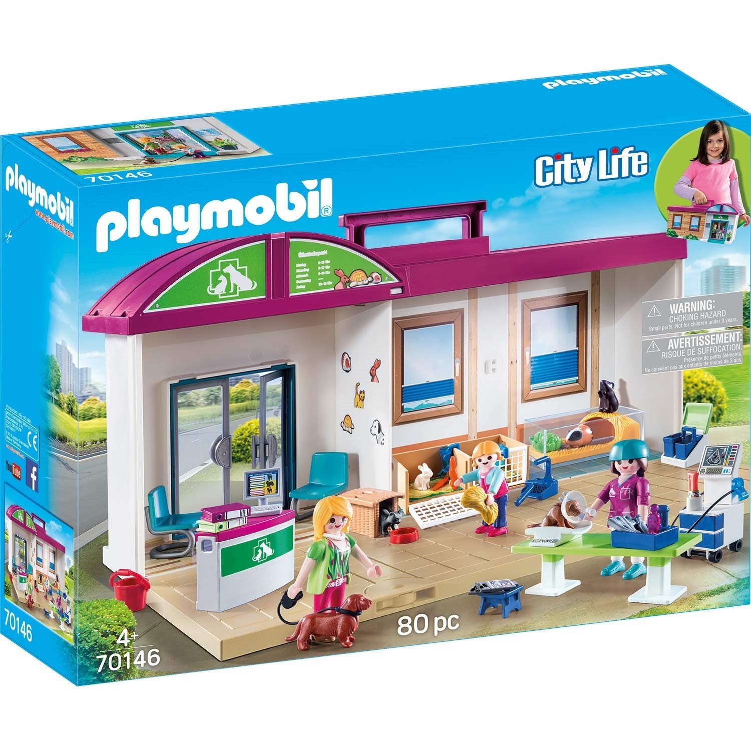 Playmobil® Spielbausteine 70146 Mitnehm-Tierklinik