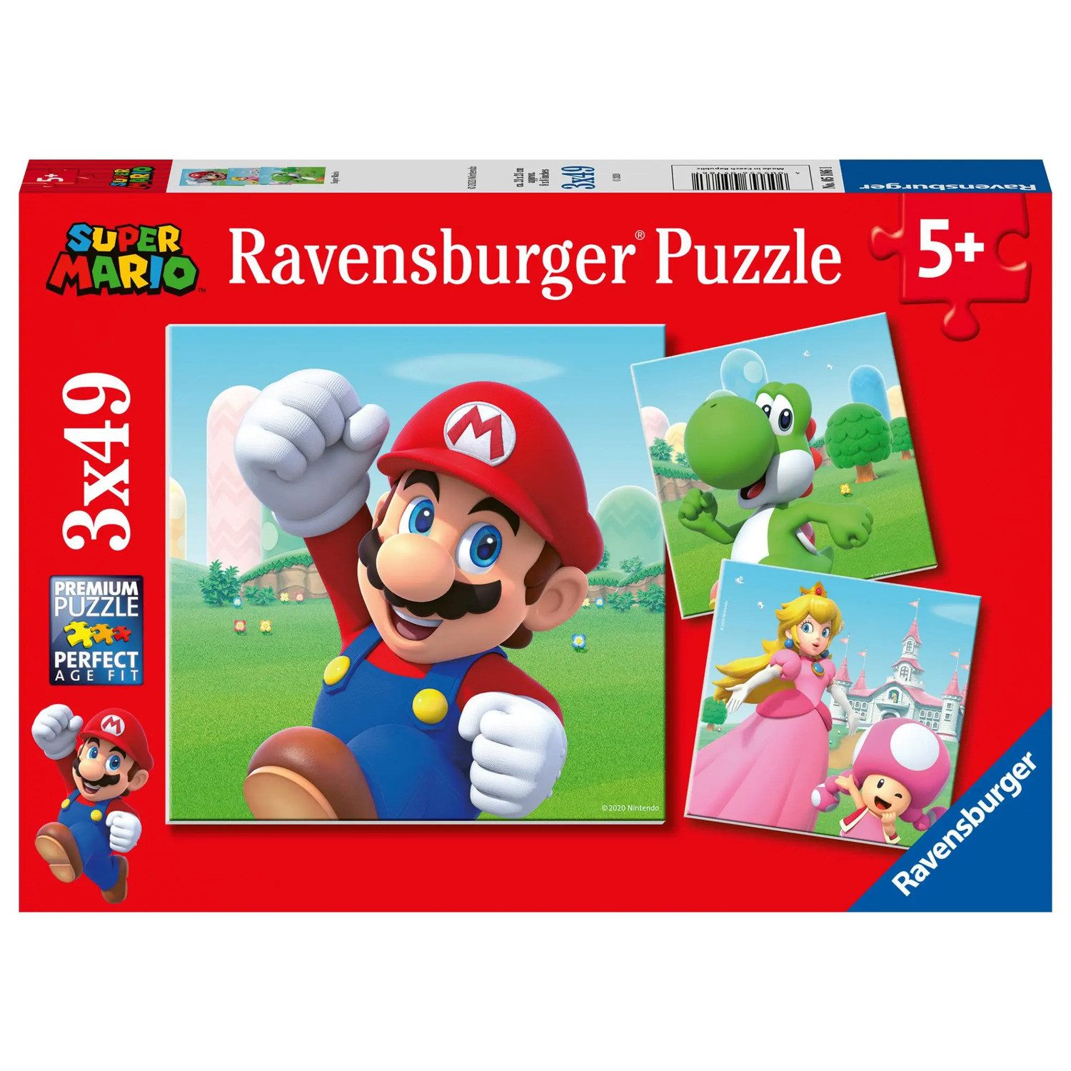 Ravensburger Puzzle Ravensburger Kinderpuzzle 05186 - Super Mario - 3x49 Te günstig online kaufen