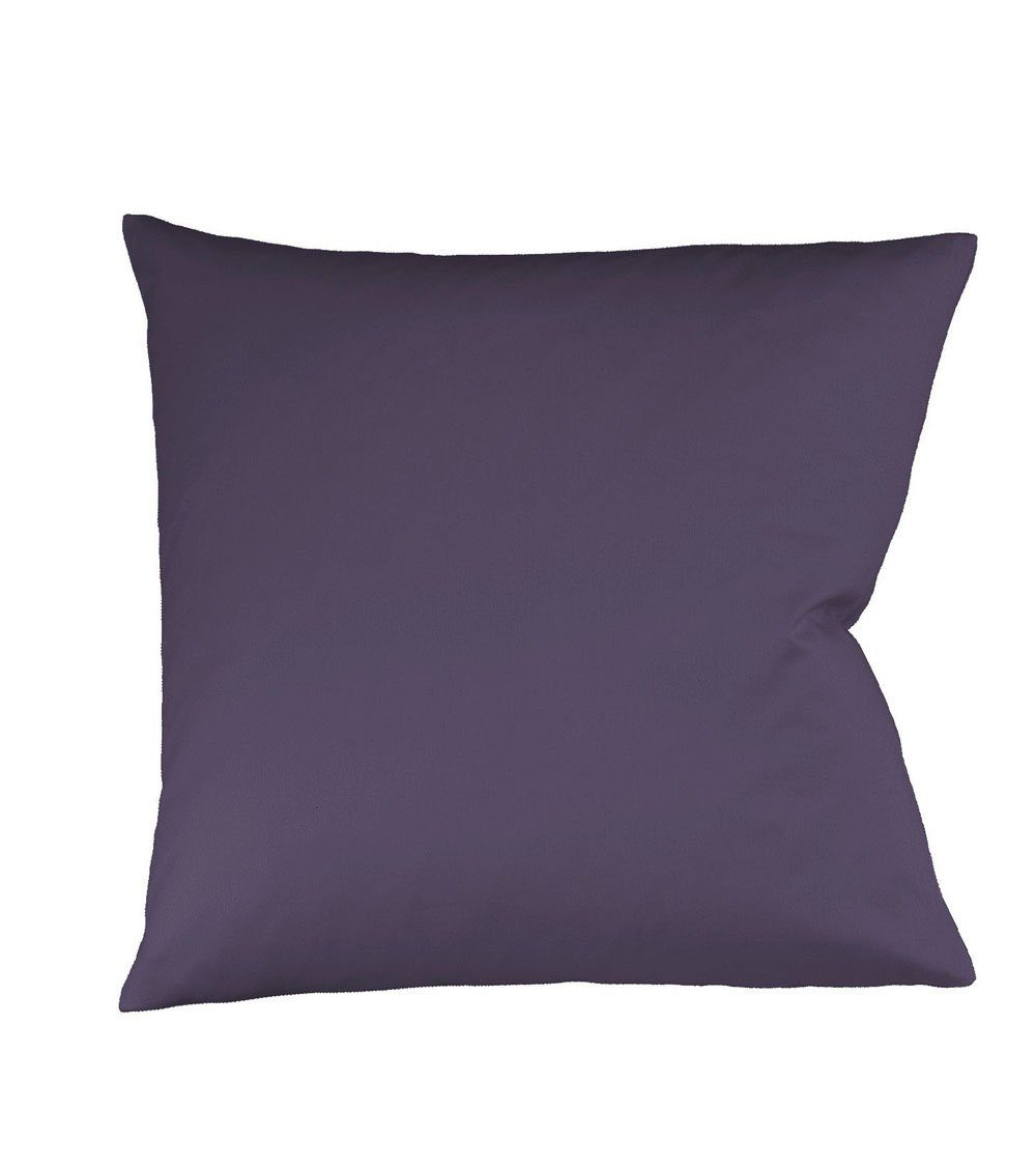 Kopfkissen cm, Mako-Satin lavendel Bezug Fleuresse 80x80 Kissenbezug fleuresse