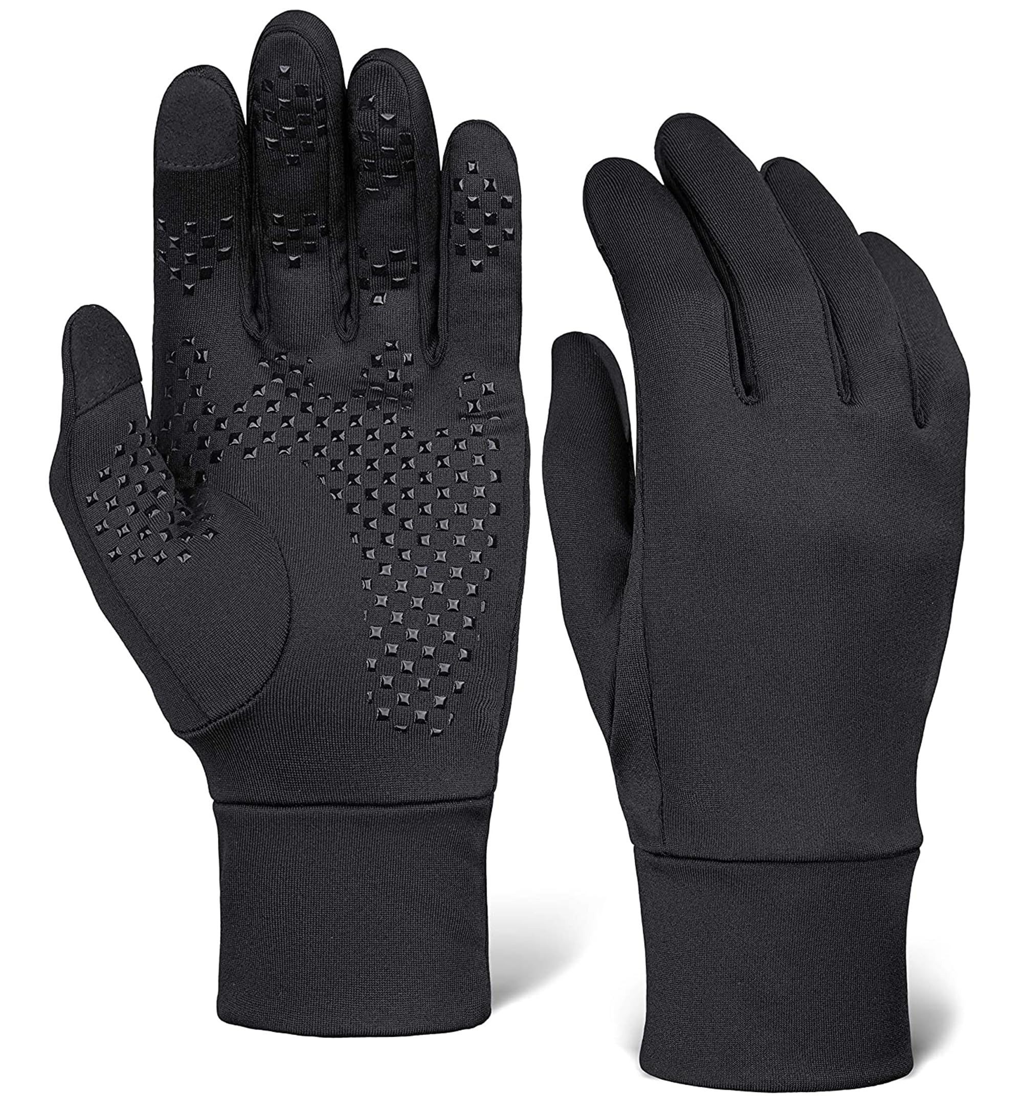 Skihandschuhe OutdoorEssentials Touchscreen-Laufhandschuhe – schwarze Handschuhe für