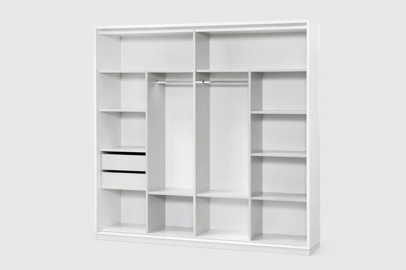 JVmoebel Schlafzimmer-Set Modernes Schlafzimmer-Set mit Bett und Kleiderschrank im Stil, (2-tlg)