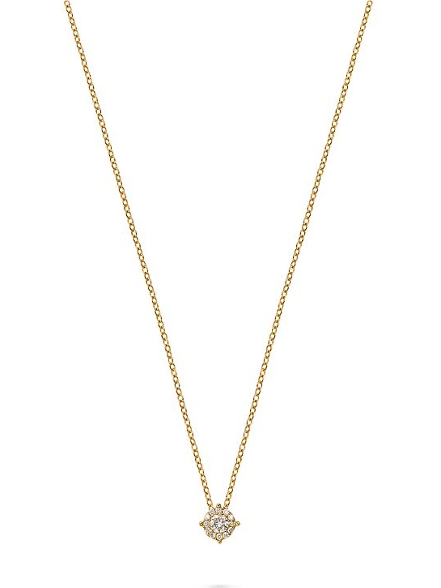 CHRIST Collier CHRIST Damen-Kette 585er Gelbgold 13 Diamant