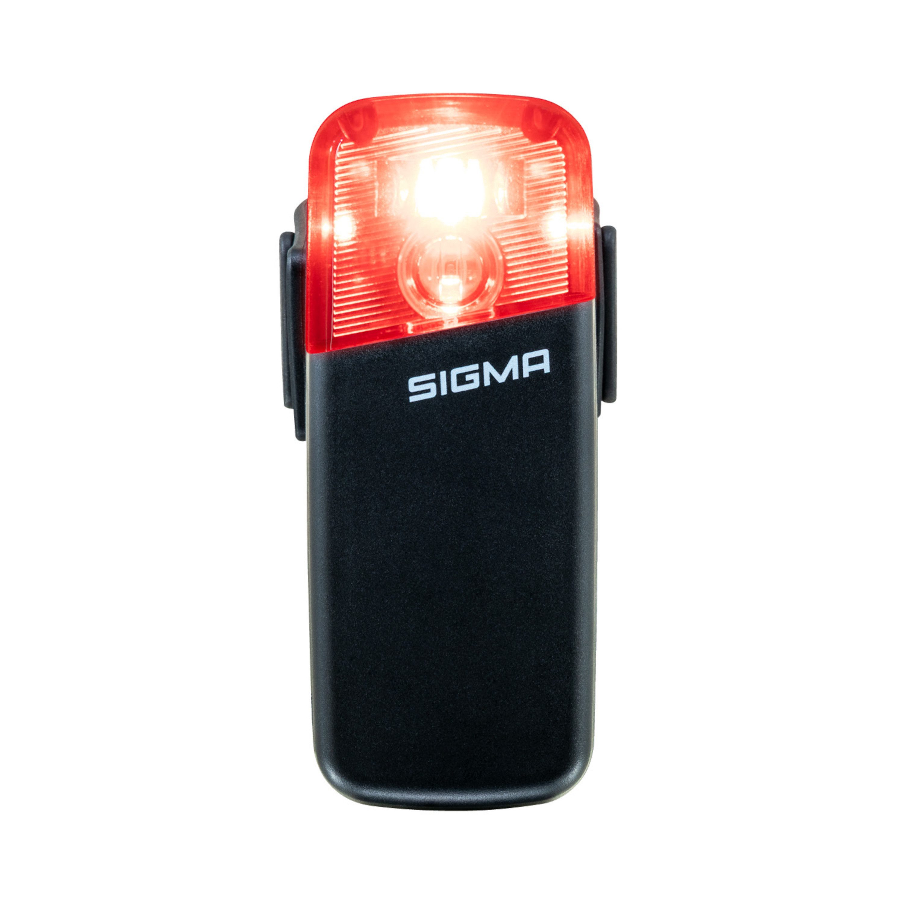SIGMA Fahrrad-Rücklicht Reco 80 Link Rückleuchte mit Bremslicht und Rückspiegel
