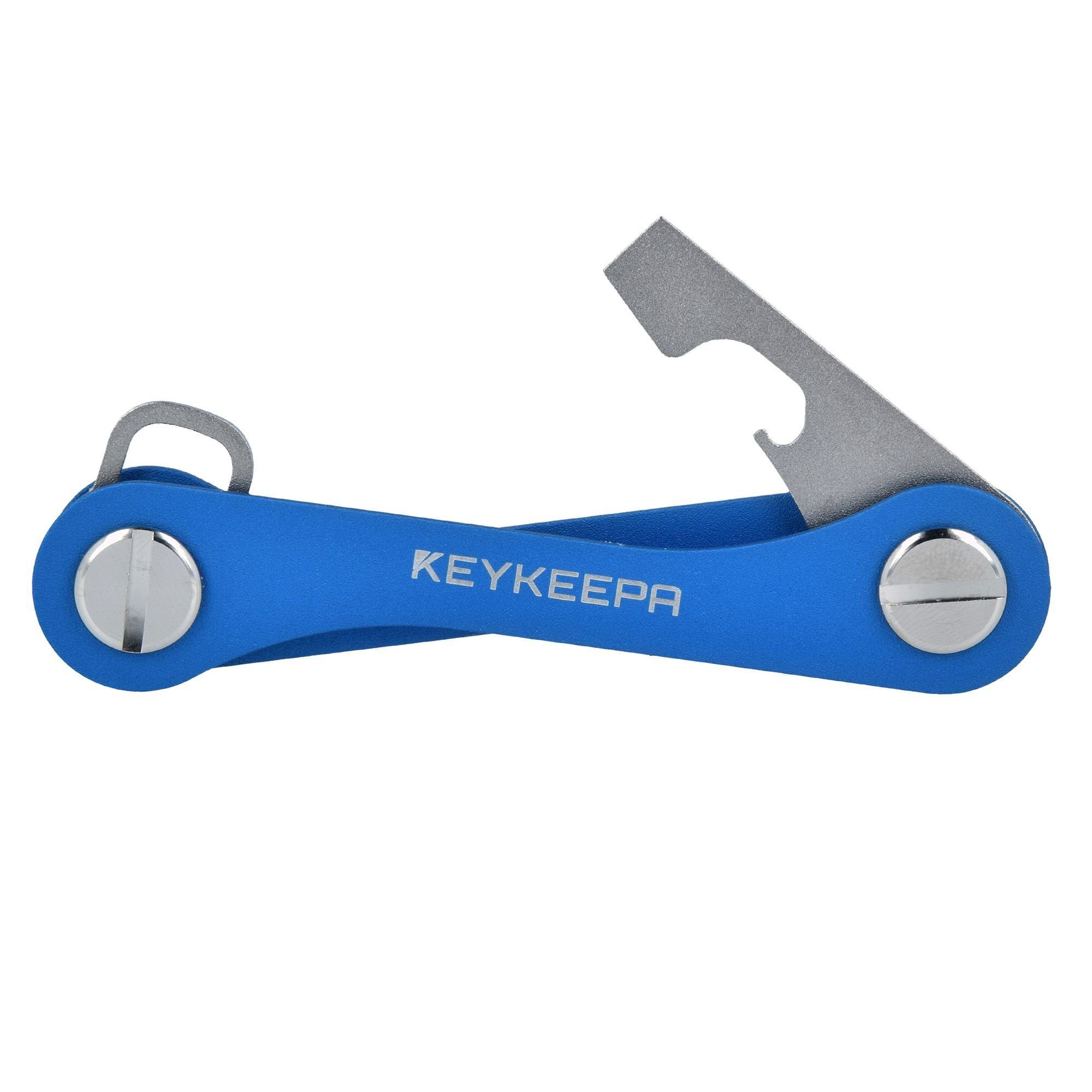 Keykeepa Classic, blue Aluminium Schlüsseltasche