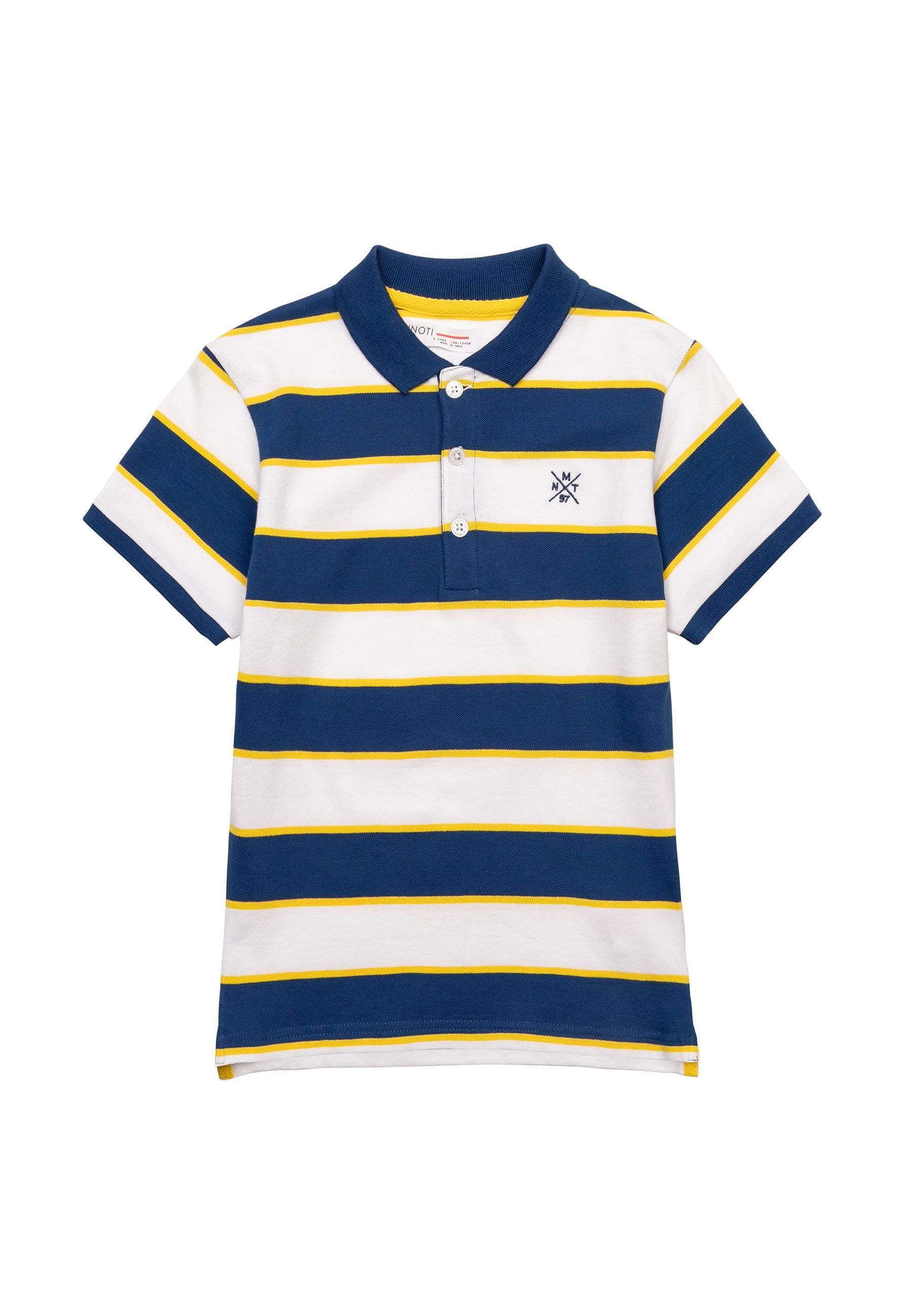 MINOTI Poloshirt Gestreiftes Blau (1y-14y) Poloshirt