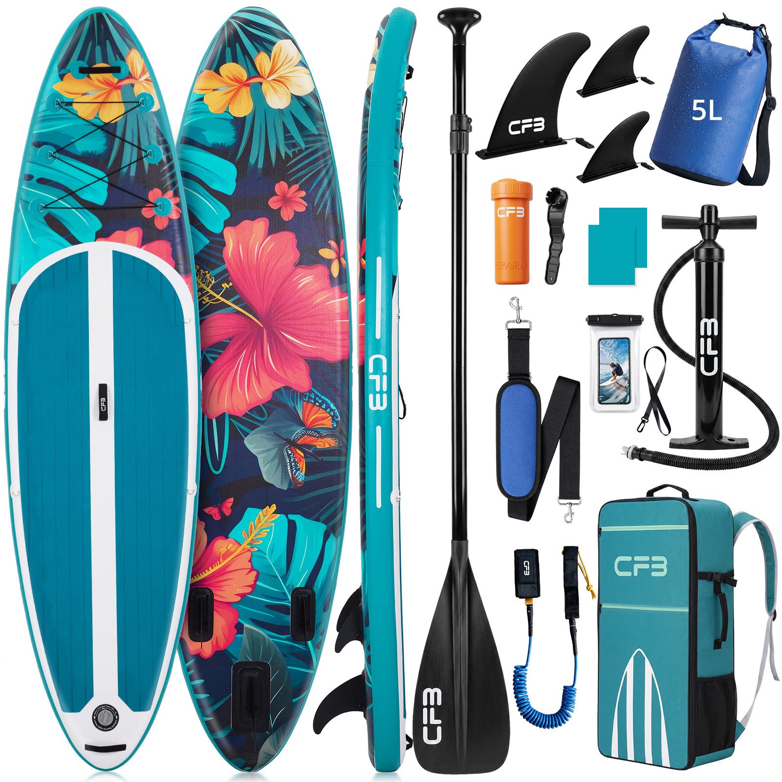 SUP-Board Set 320/335 cm, extra breit, Komplettset