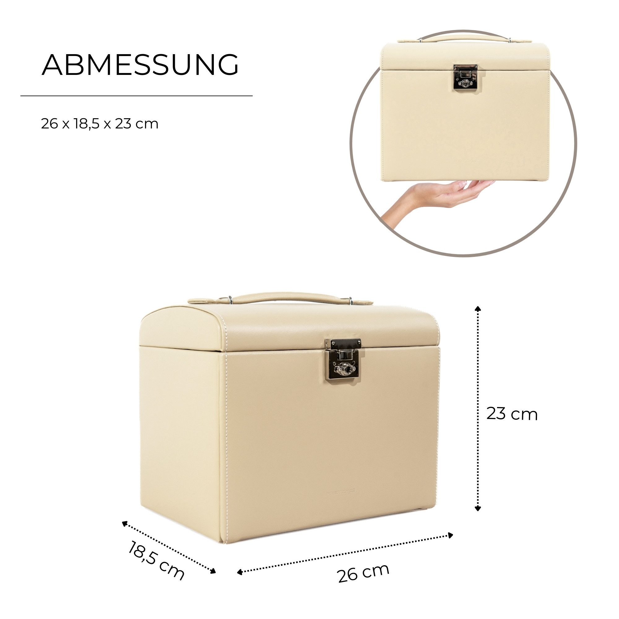 Friedrich23 Schmuckkasten / Uhrenbox aus Leder Cordoba XL günstig online kaufen