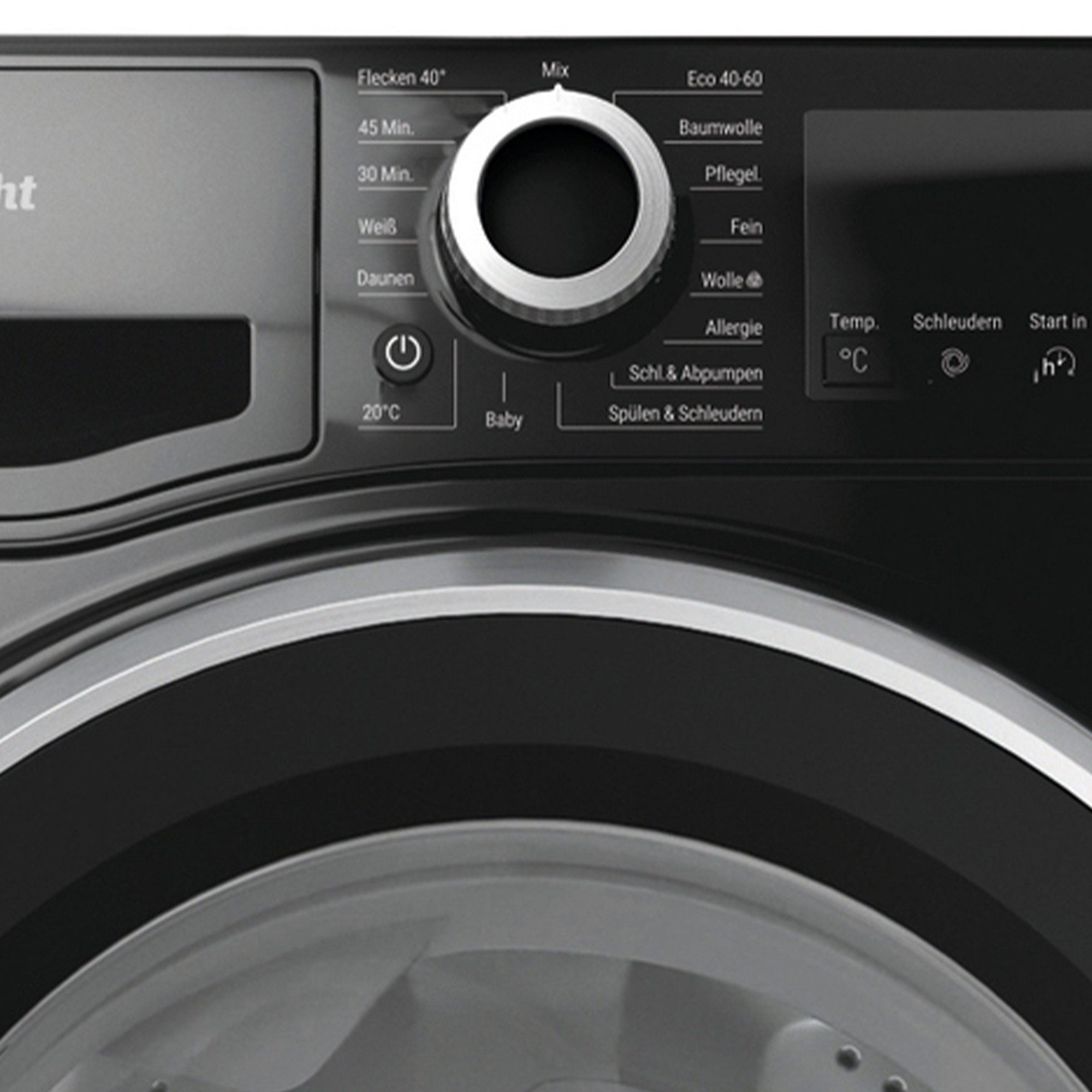BAUKNECHT Waschmaschine W7 S6300 A, 7 kg, 1400 U/min, Kurz 45‘, Anti-Allergie-Programm, Flecken 40°