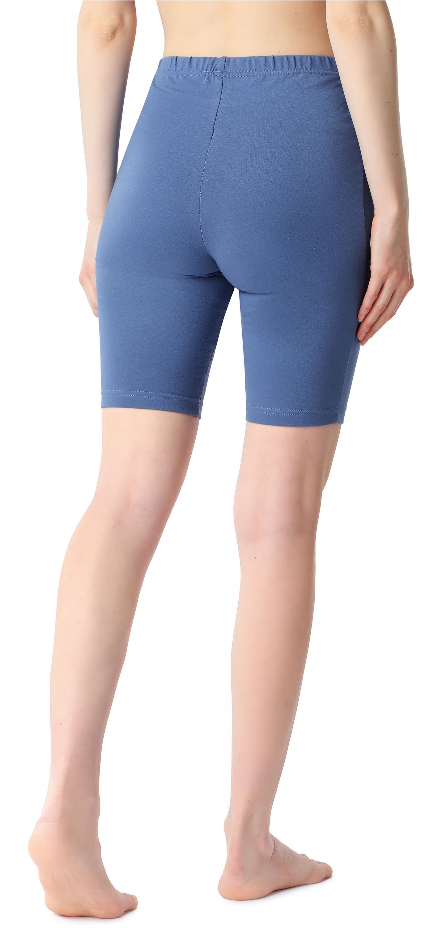 elastischer Bellivalini Baumwolle Kurze Damen (1-tlg) aus Leggings Bund Jeans Leggings BLV50-200