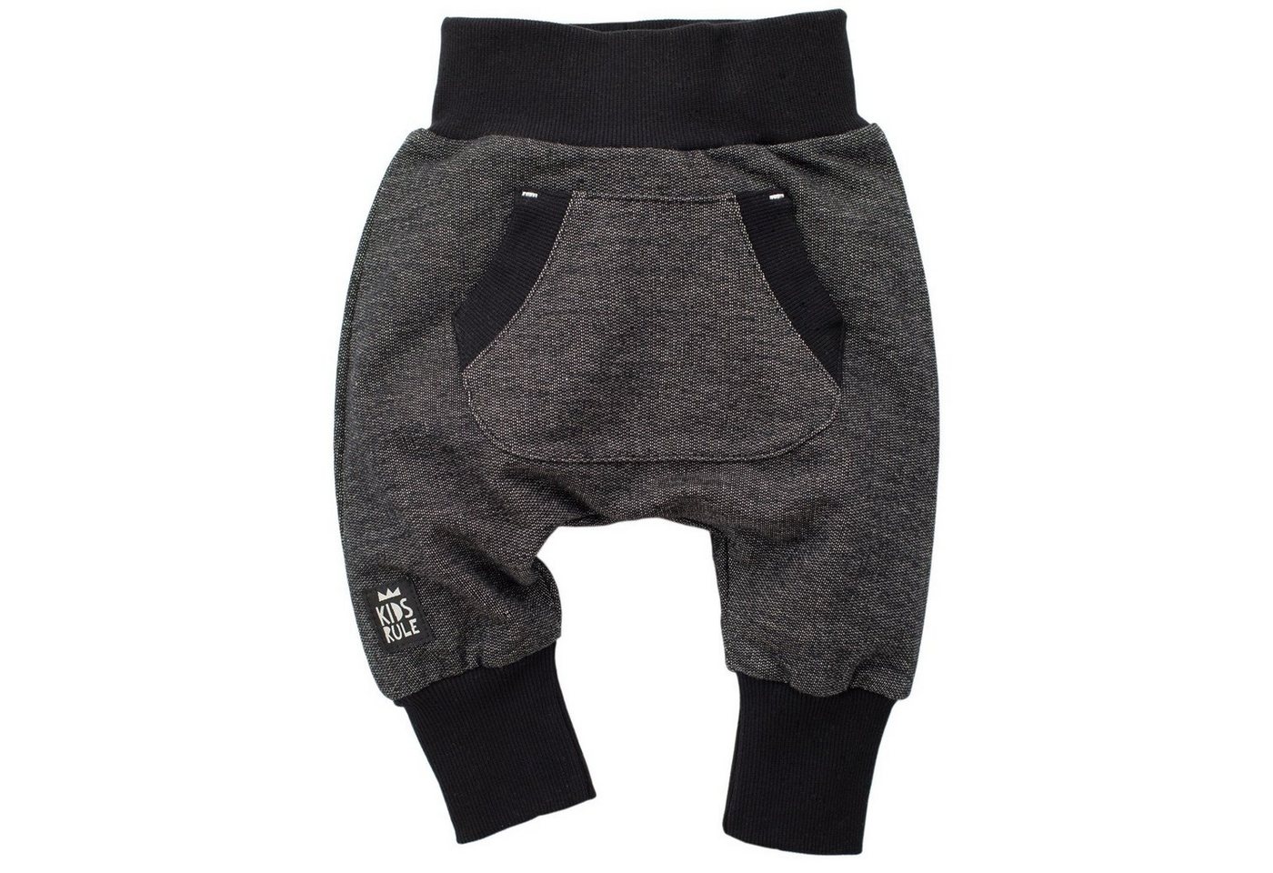 PINOKIO Pumphose Haremshose Pumphose mit Kängurutasche strukturiert (1-tlg) KIDS RULE Patch