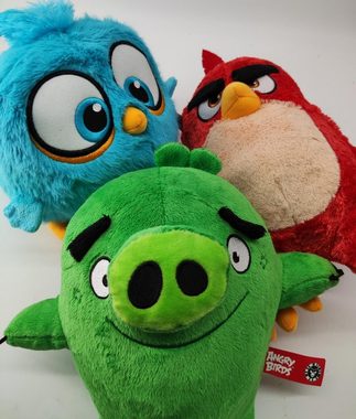 soma Kuscheltier Angry Birds Kuscheltier 22 cm Vogel Leonard grün Plüschfigur (1-St), Super weicher Plüsch Stofftier Kuscheltier für Kinder zum spielen