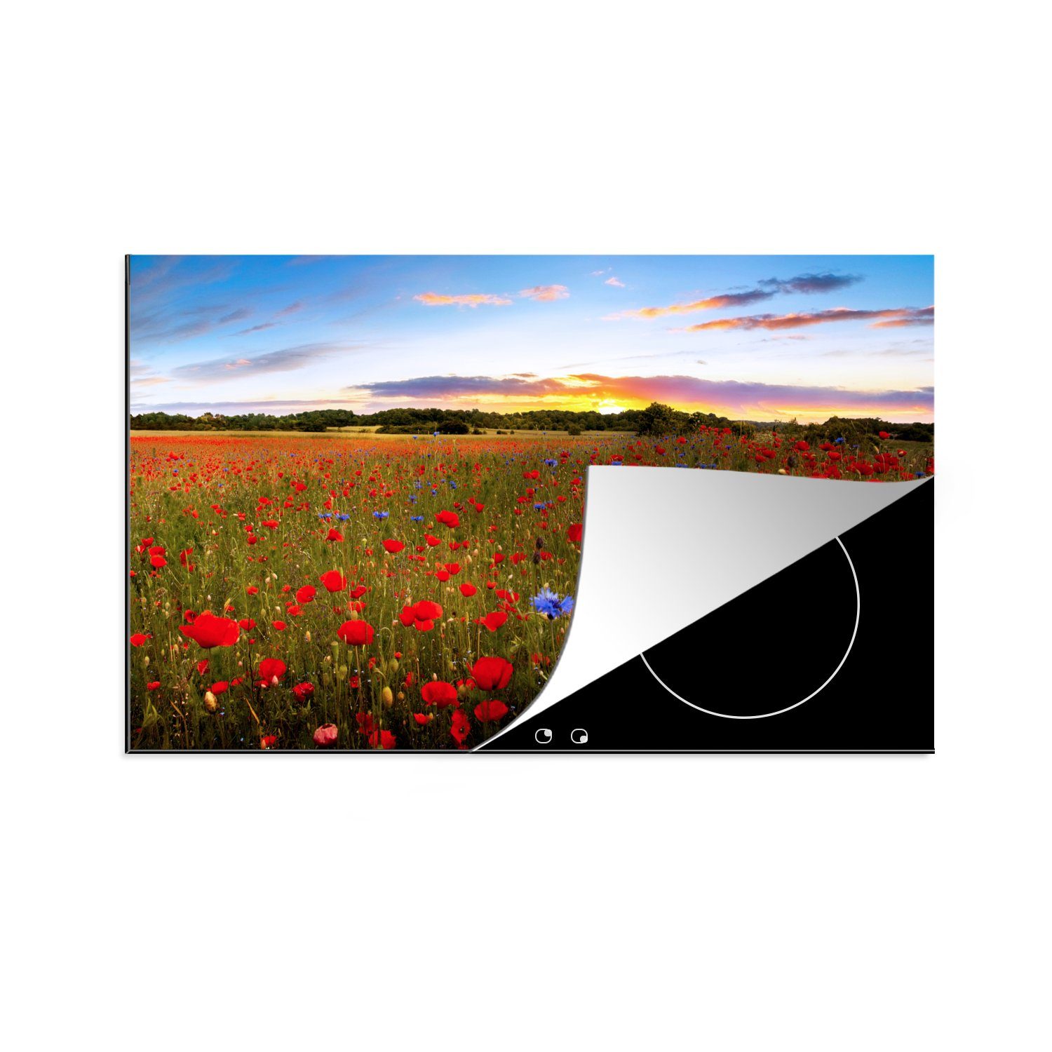 Herdblende-/Abdeckplatte Küche Abdeckung Natur Blumen Blumenfeld, Kunststoff, herdabdeckplatte einteilig Küchenutensilien Herdabdeckung einteilig Herdabdeckung Weich Herdabdeckung bedruckt herdabdeckplatte 80x52 kochfeld abdeckplatten herdabdeckplatten herdabdeckung ceranfeld abdeckplatte für ceranfeld