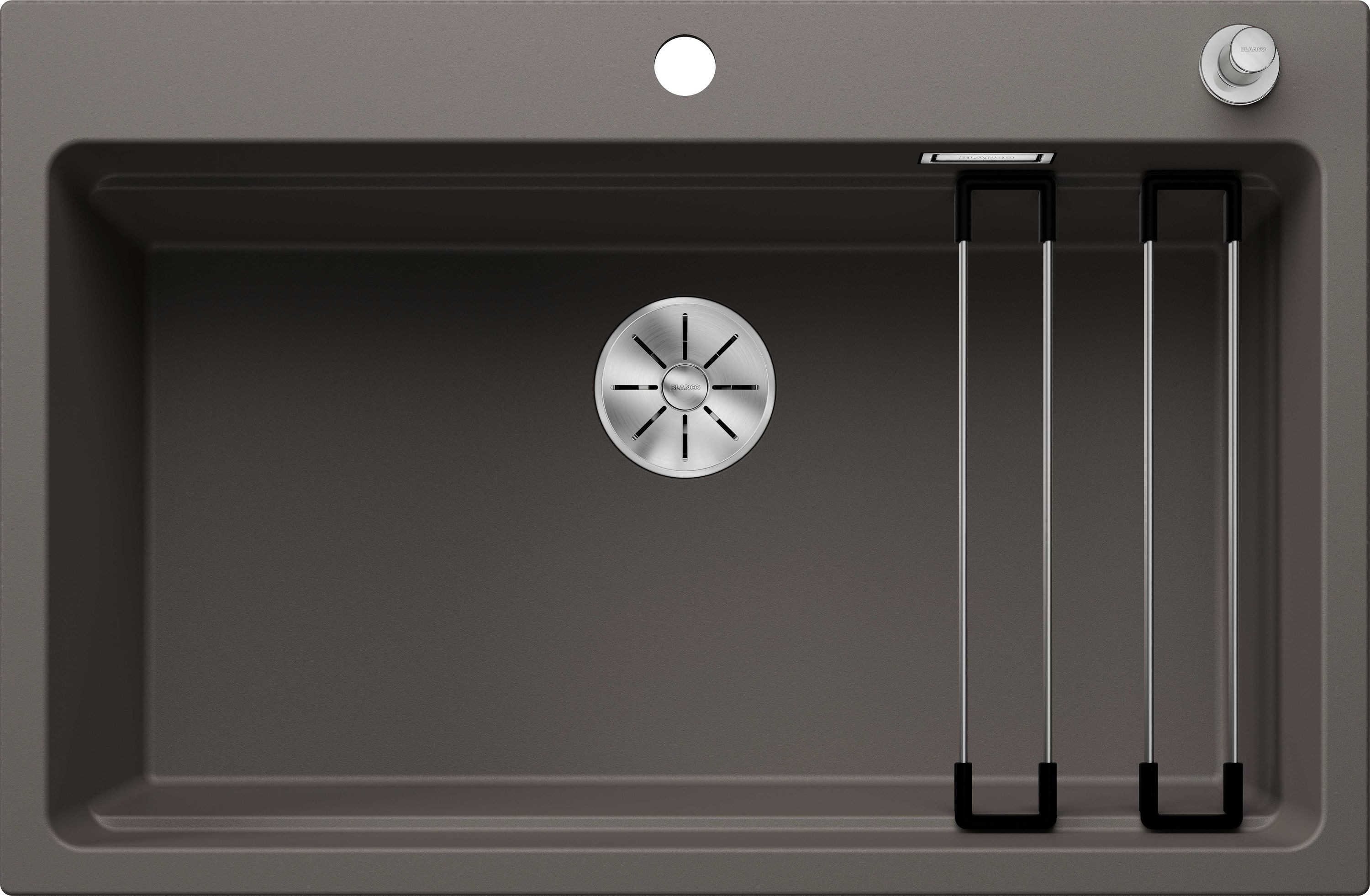 Einbauspüle ETAGON 8 Einbauspüle SILGRANIT vulkangrau ab 80 cm Excenter