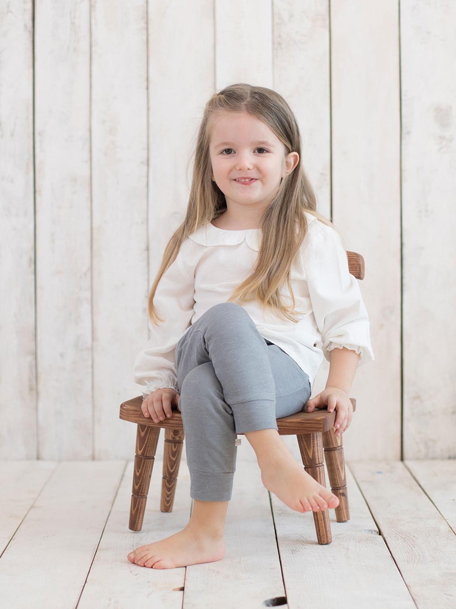 OrganicEra Langarmshirt Kinder Bluse Voile aus Bio-Baumwolle, festlich (1-tlg., Einzeln verkauft)