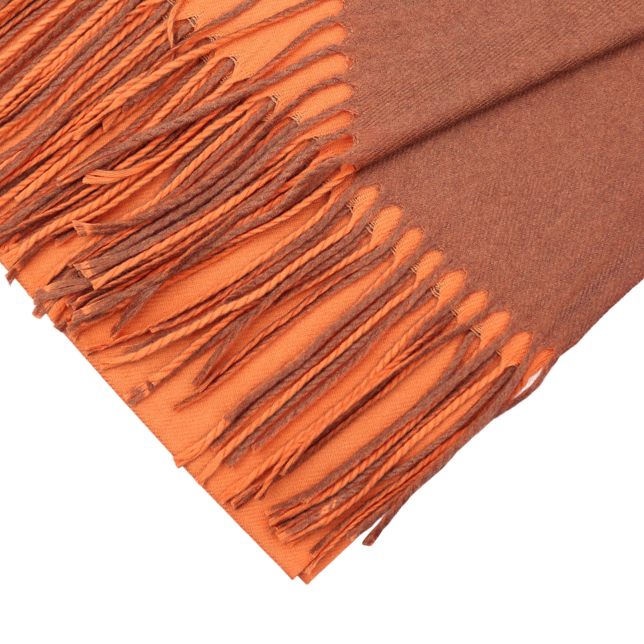 MIRROSI Modeschal weicher und warmer Schal Unifarbe weiseitig tragbar, 70x180cm, (Klassische Uni-Farbe), Damen Halstuch ideal für Herbst und Winter – Bild 3 von 4