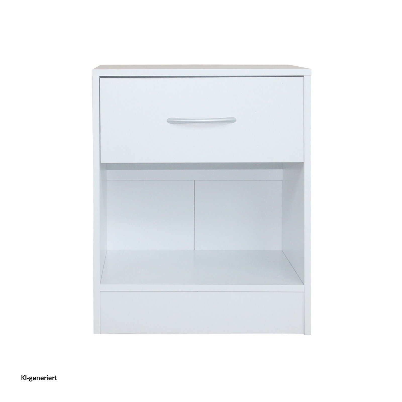 HTI-Living Nachtschrank Nachtschrank 2er Set Thekla Weiß (Set, 2-St., 2 Nachtschränke) Nachttisch Nachtkommode – Bild 2 von 3