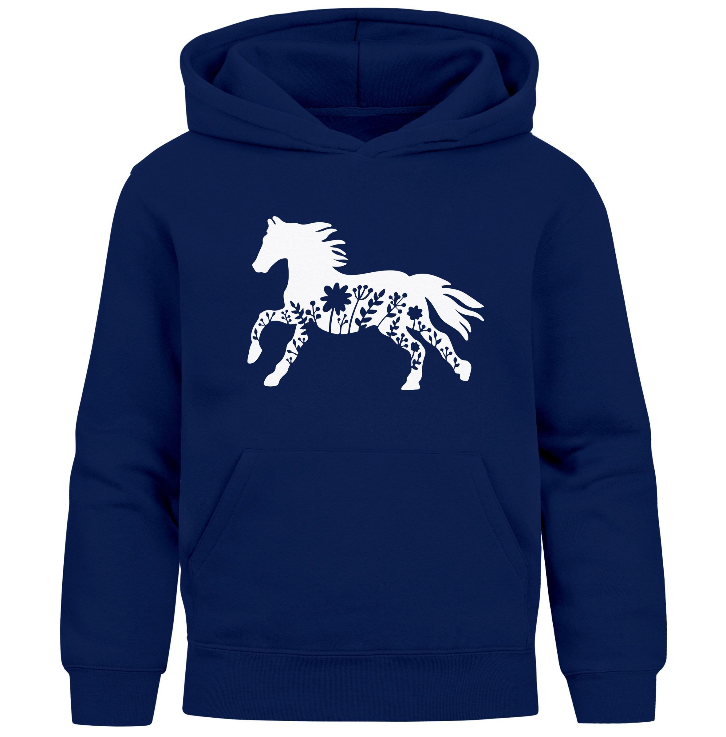 Hoodie Kinder Hoodie Mädchen Pferdemotiv Aufdruck Print Mädchengeschenke