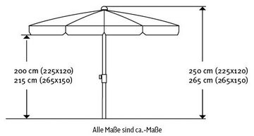 Best Sonnenschirm La Gomera, LxB: 150x265 cm