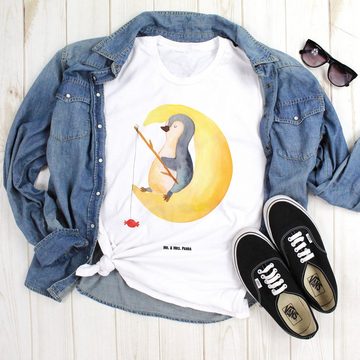 Mr. & Mrs. Panda T-Shirt Pinguin Mond - Weiß - Geschenk, Nachthemd, Angel, Tshirt, Schlafshirt (1-tlg)