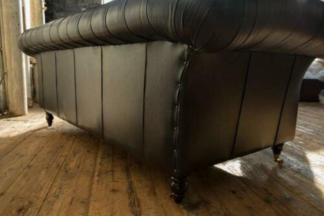 Couch Sitzer JVmoebel Sofa Polster Garnitur, in Luxus Chesterfield Europe 3-Sitzer Sofas Leder Made 3