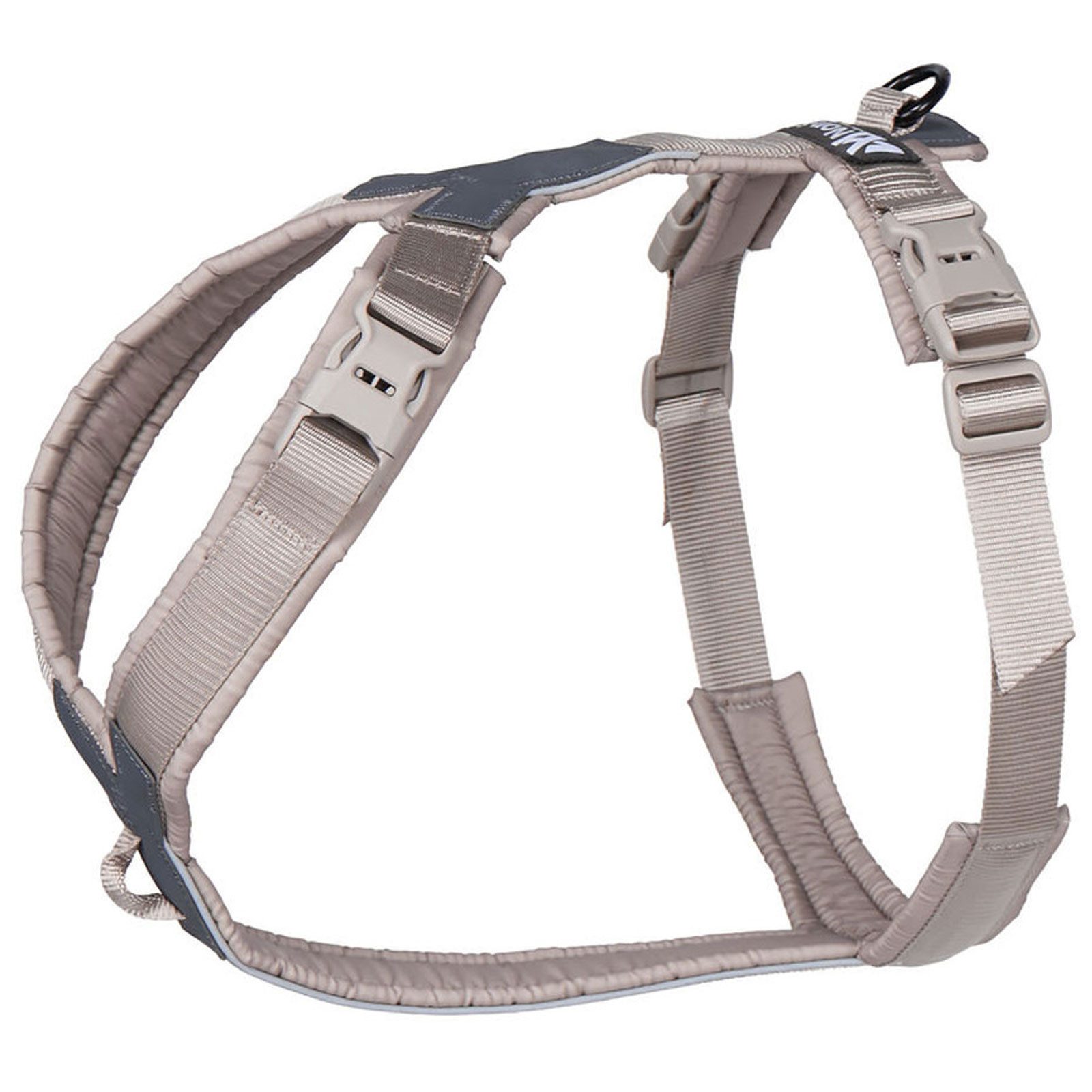 Non-stop dogwear Hunde-Geschirr Trekking line harness CLIP'N sand, Hundegeschirr mit einer Schnalle zum Öffnen am Hals