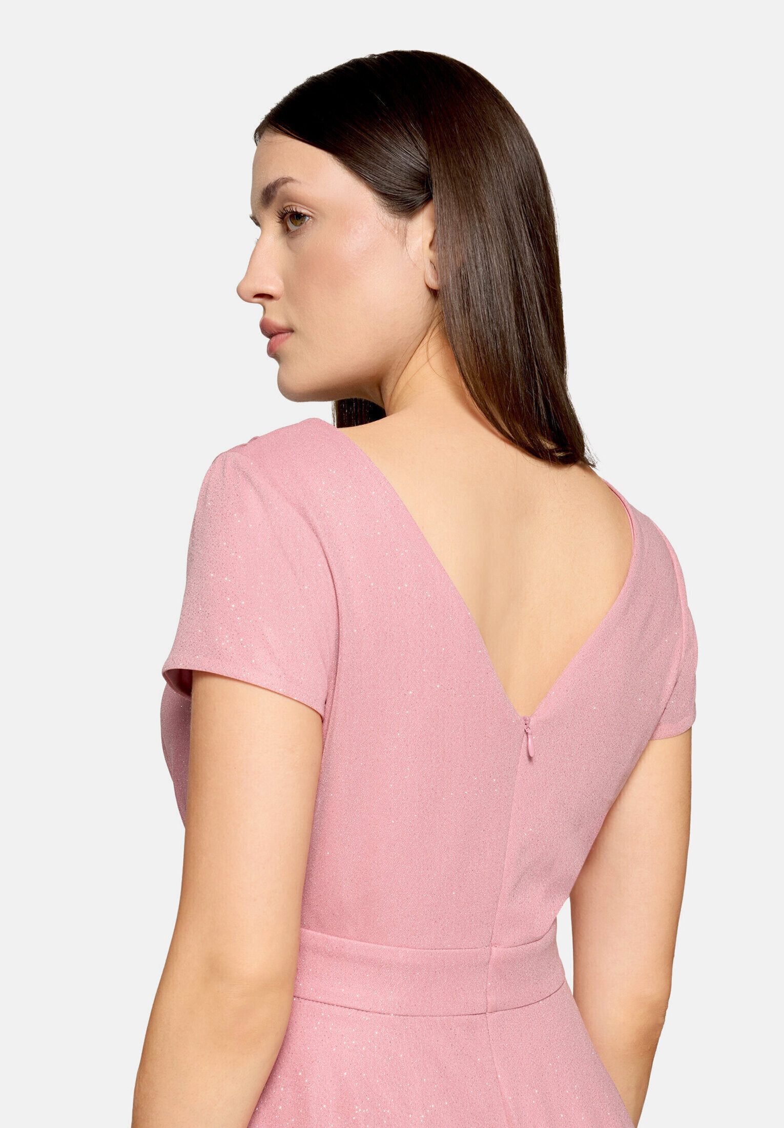 Vera Mont Cocktailkleid Damen im Glitzer-Look Stoff – Bild 5 von 5