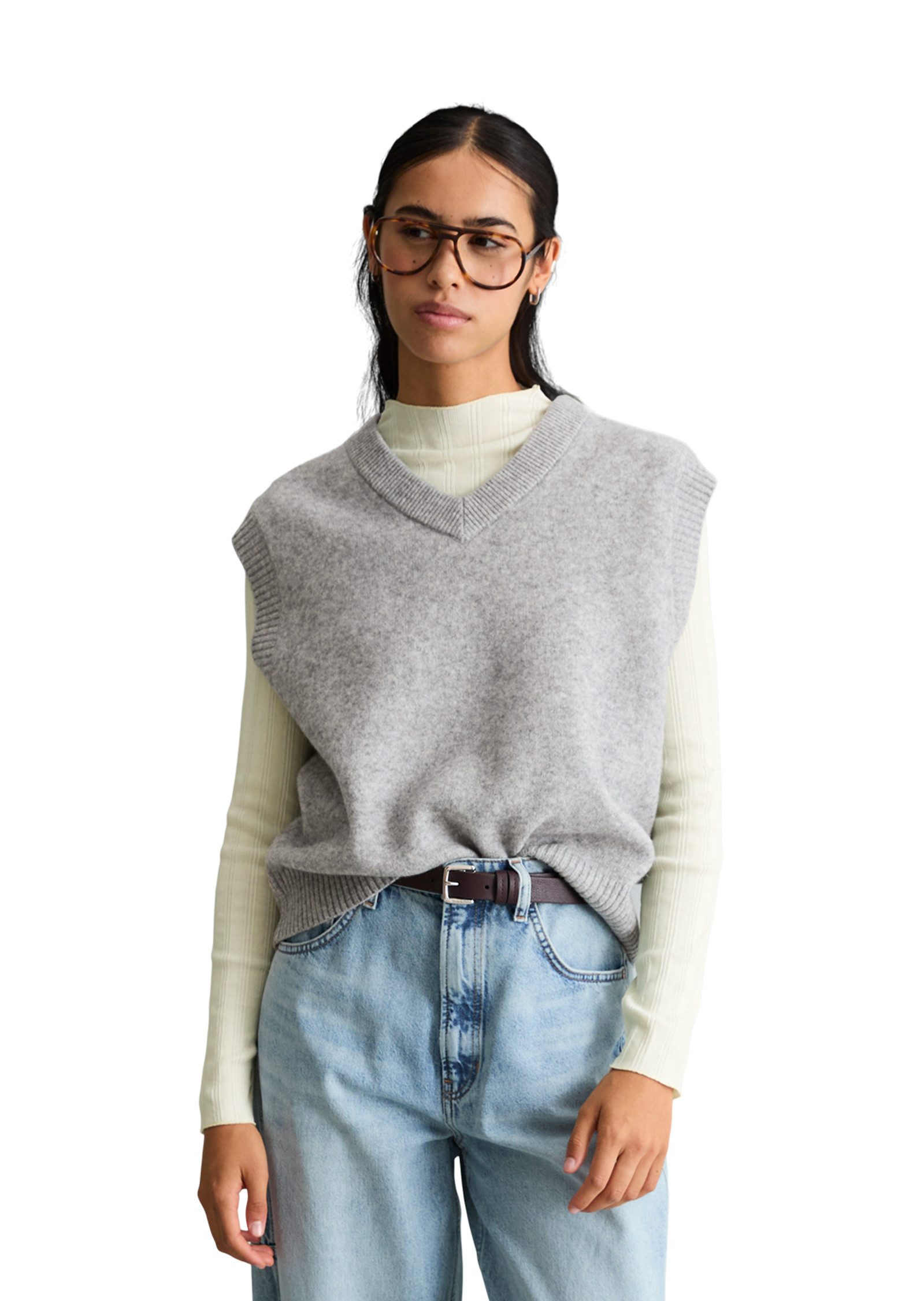 Marc O'Polo DENIM Strickpullover aus softer Schurwolle