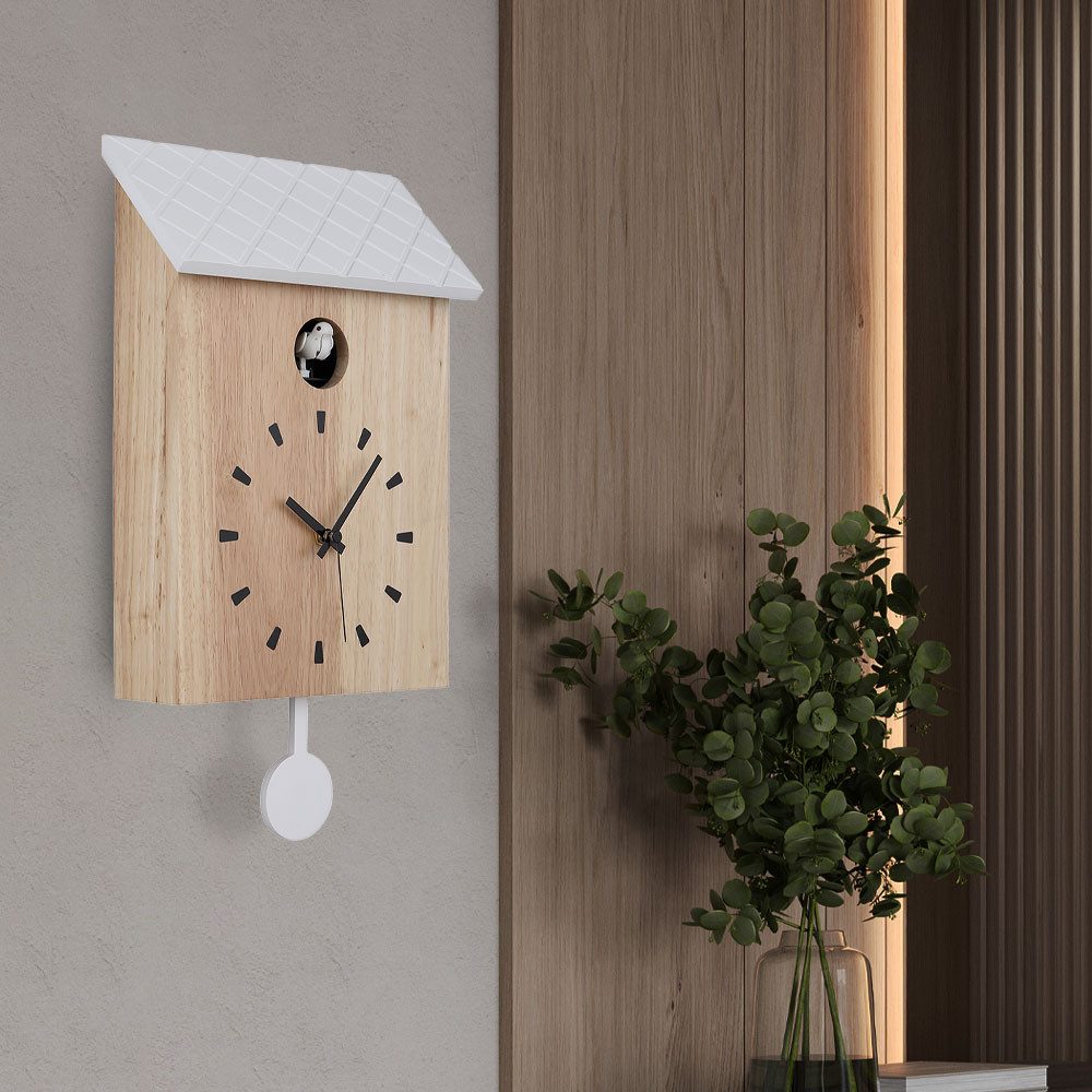 GLOBO LIGHTING Wanduhr (Wanduhr Holzuhr Kuckucksuhr günstig online kaufen