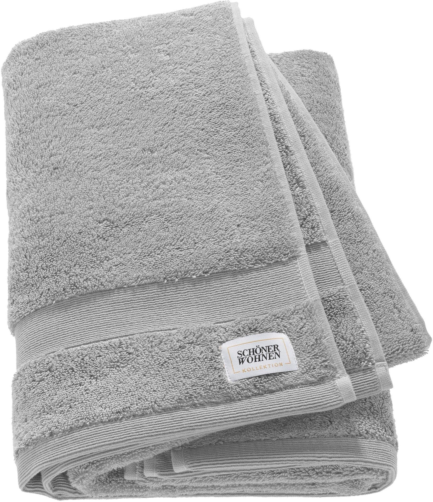 SCHÖNER WOHNEN-Kollektion Badetuch Cuddly, Frotteevelours (1-St), in unters günstig online kaufen