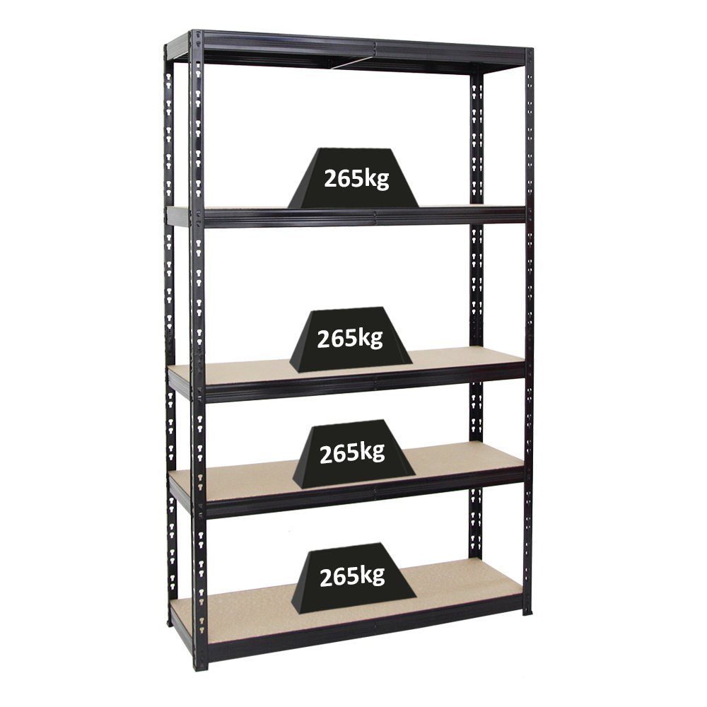 PROREGAL® Schwerlastregal Robustes Lagerregal TIGER 220-180x90-180x40-60cm 5-6 Ebenen, Stabiles Garagenregal Kellerregal Lastenregal Lagerregal Steckregal