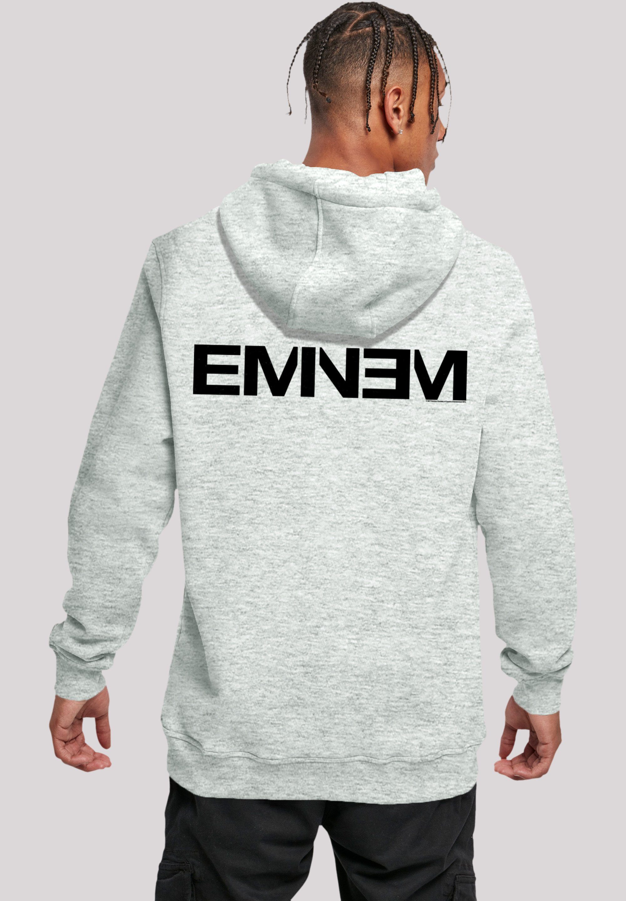 Premium Hoodie Qualität, F4NT4STIC Band, grey Logo Eminem heather Music Rap
