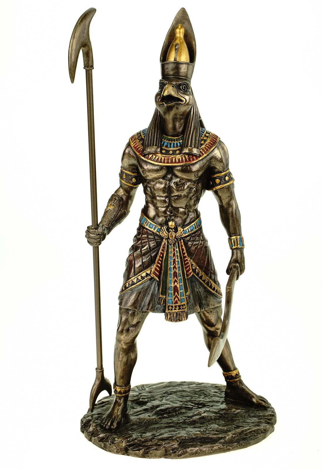 Vogler Dekofigur Veronese Figur Horus ägyptischer Gott des Himmels 27 cm bronziert