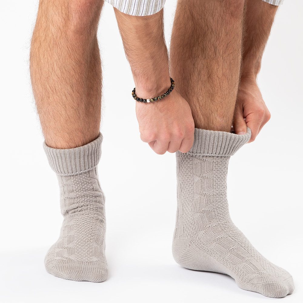 HerzSticht Trachtensocken Herren Kurze Trachtensocken 1er Pack (Modell: Enzian) (1-Paar)