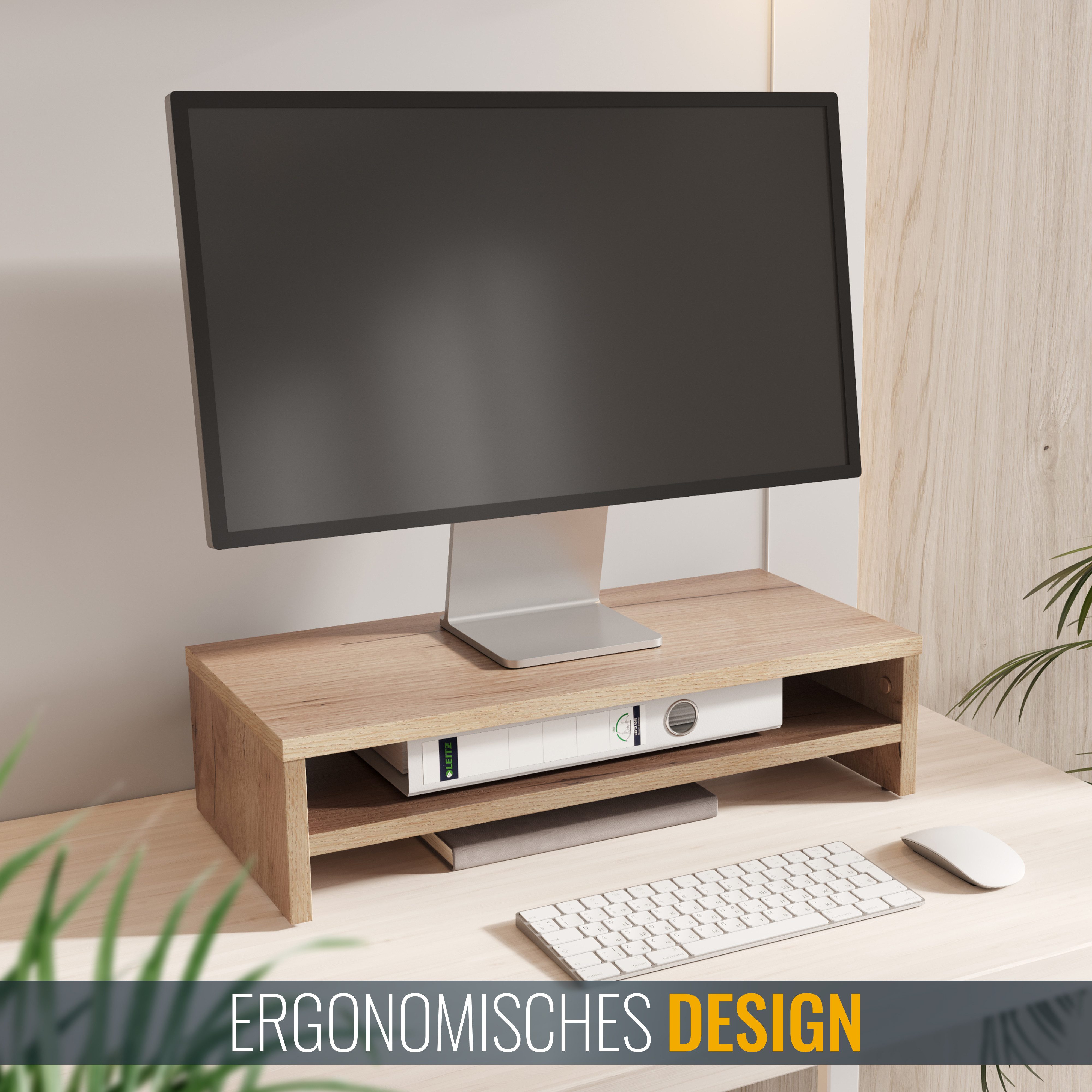 RICOO Schreibtischaufsatz FS0114-EG, (1-St), Monitorständer Schreibtisch Mo günstig online kaufen