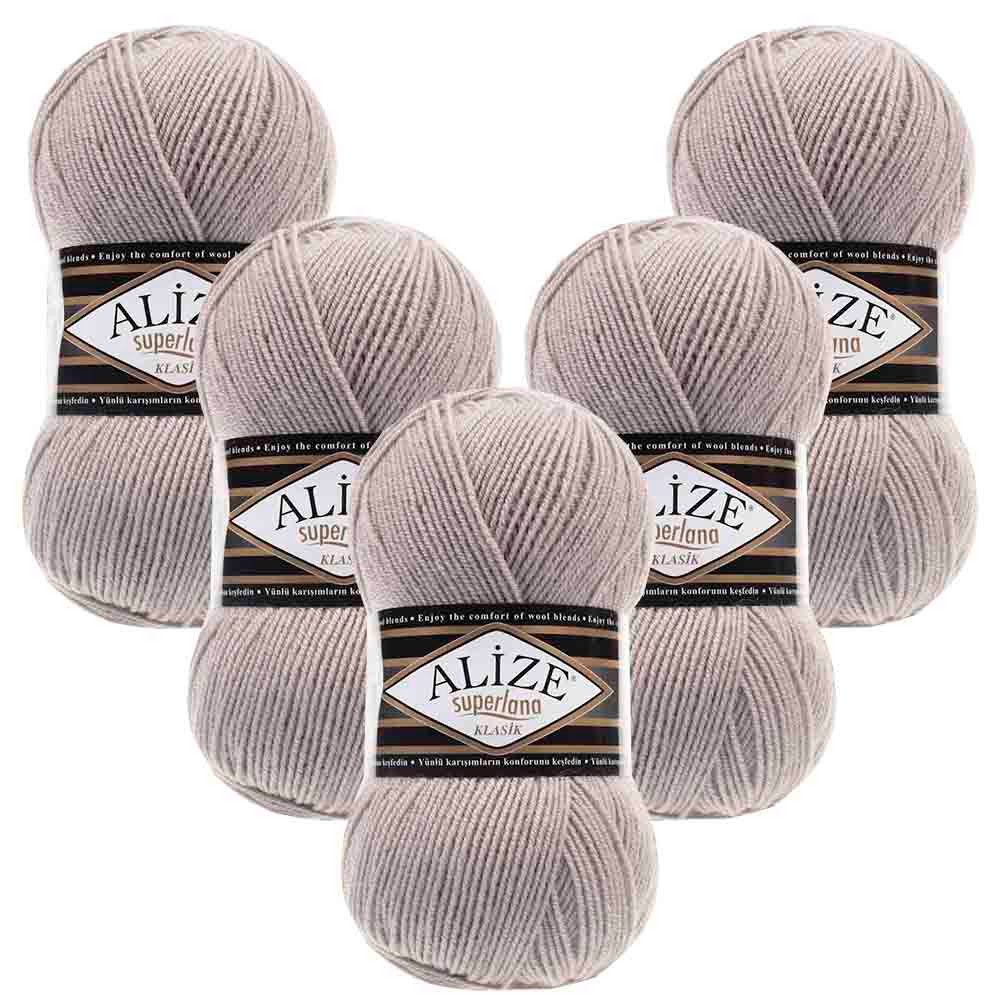 Alize 5 x ALIZE Superlana Klasik Häkelwolle, 280 m