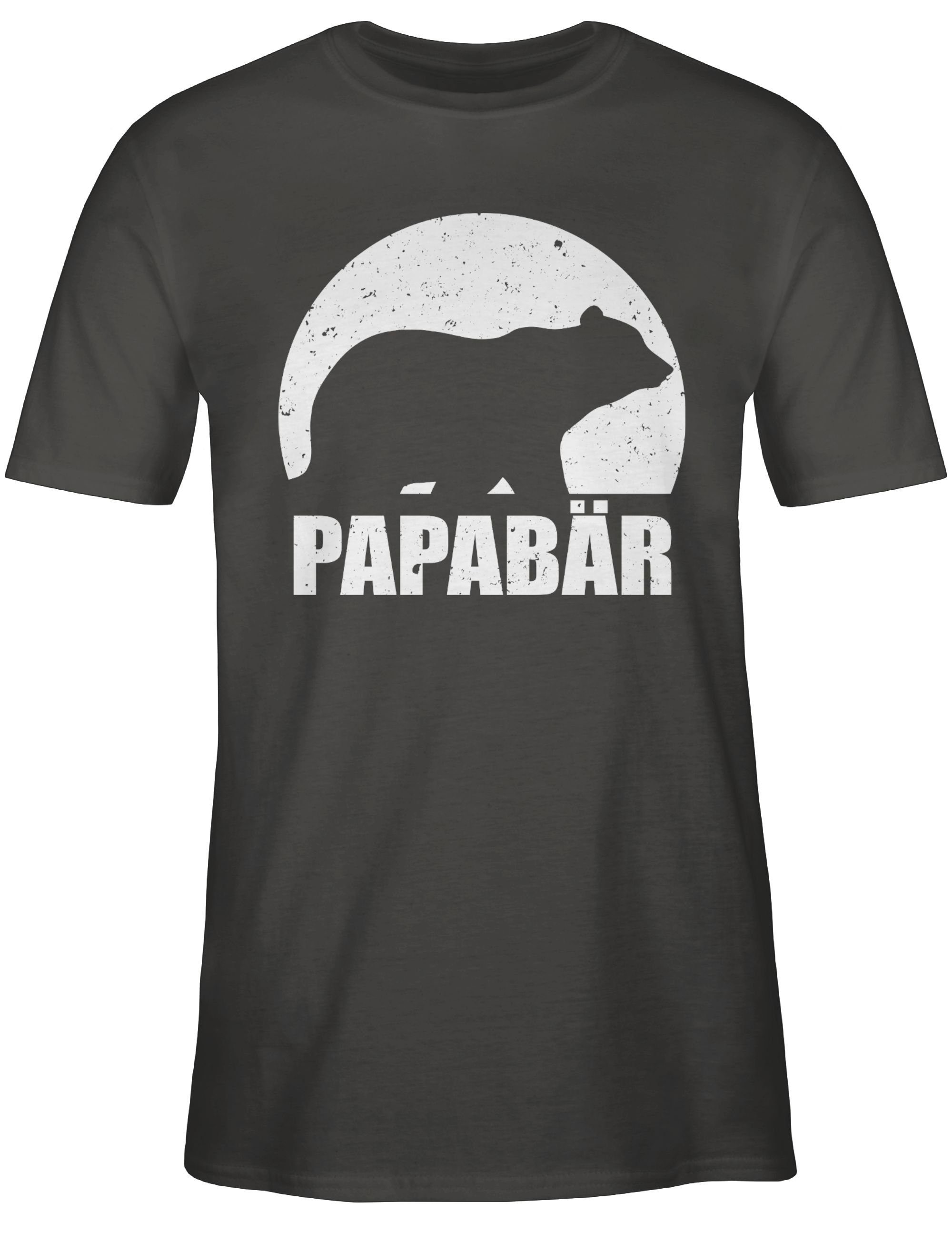 Vatertag Papa Papa Bär Bear Papabär T-Shirt Geschenk 03 Dunkelgrau Shirtracer Papa für