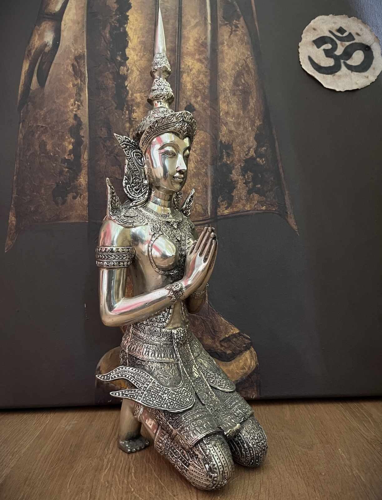 Bronze Tempelwächter Teppanom Thailand Figur Buddhafigur LifeStyle 47cm Asien