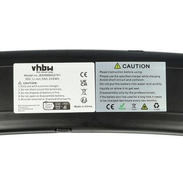 vhbw kompatibel mit Sevenone Compact, Compact + E-Bike Akku Li-Ion 8700 mAh (36 V)