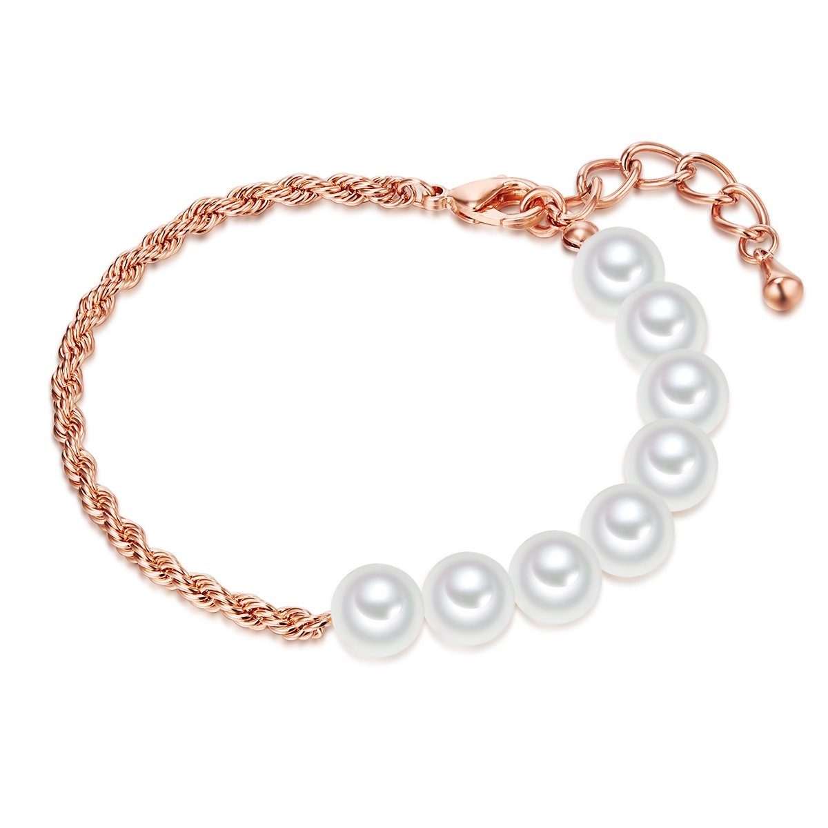 Rafaela Donata Perlenarmband roségold