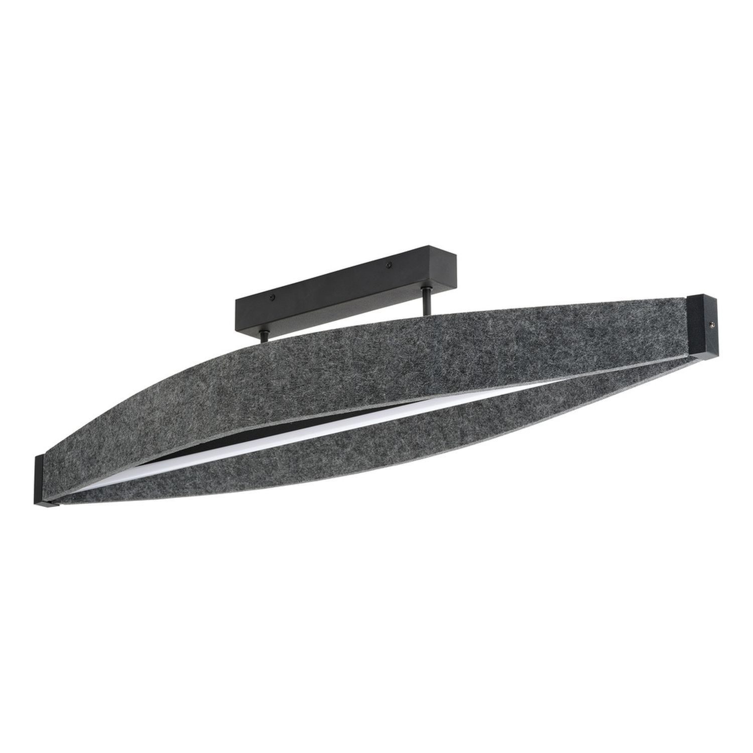 Licht-Erlebnisse Deckenleuchte ISERO, LED fest integriert, Warmweiß, LED 3000 K 800 lm länglich Modern Deckenleuchte