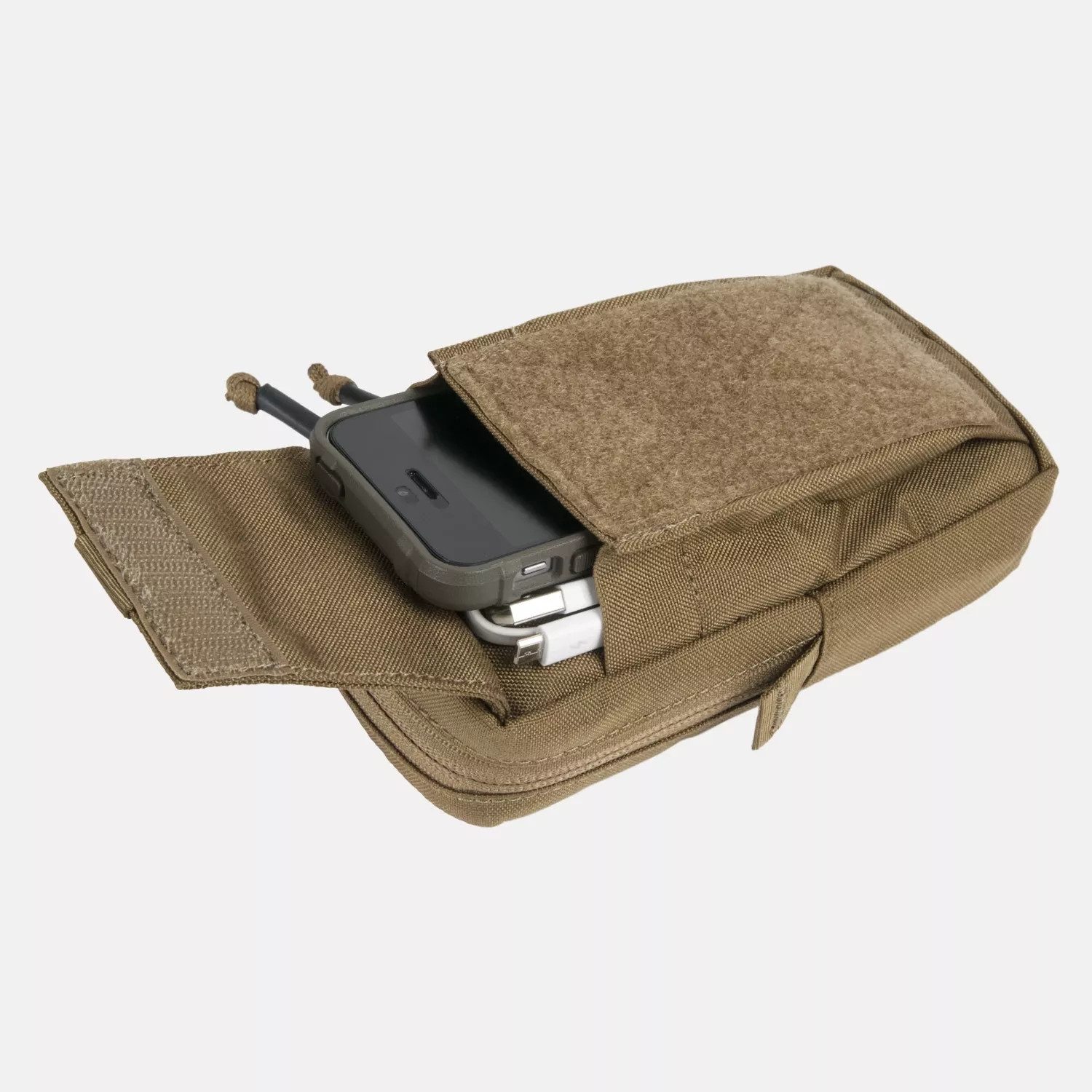 Helikon-Tex Rucksack Helikon-Tex Navtel Pouch, Gürteltasche, adaptive green (1-tlg), leicht gepolstert, Klettfläche an der Front