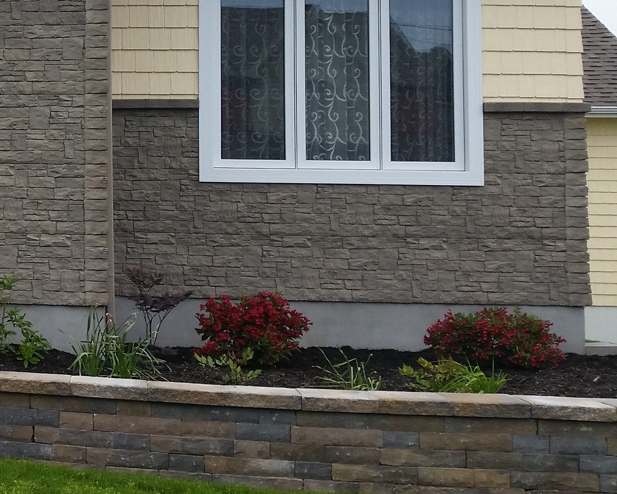 NOVIK Verkleidungspaneel NovikStone SK Platte 114x51cm 10 St. 4,65qm Felsstein grau, BxL: 51,44x114,3 cm, 0,46 qm, (Karton mit 10 Platten, 5,88 qm) Wandverkleidung mit 3-D-Effekt, problemlose Montage, Natursteinoptik