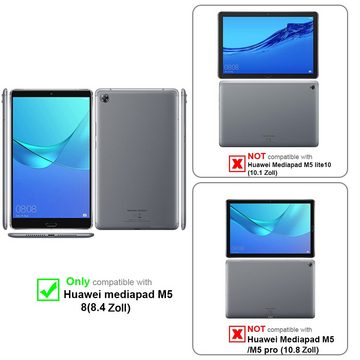 Cadorabo Tablet-Hülle Huawei MediaPad M5 8 (8.4 Zoll) Huawei MediaPad M5 8 (8.4 Zoll), Klappbare Tablet Schutzhülle - Hülle - Standfunktion - 360 Grad Case