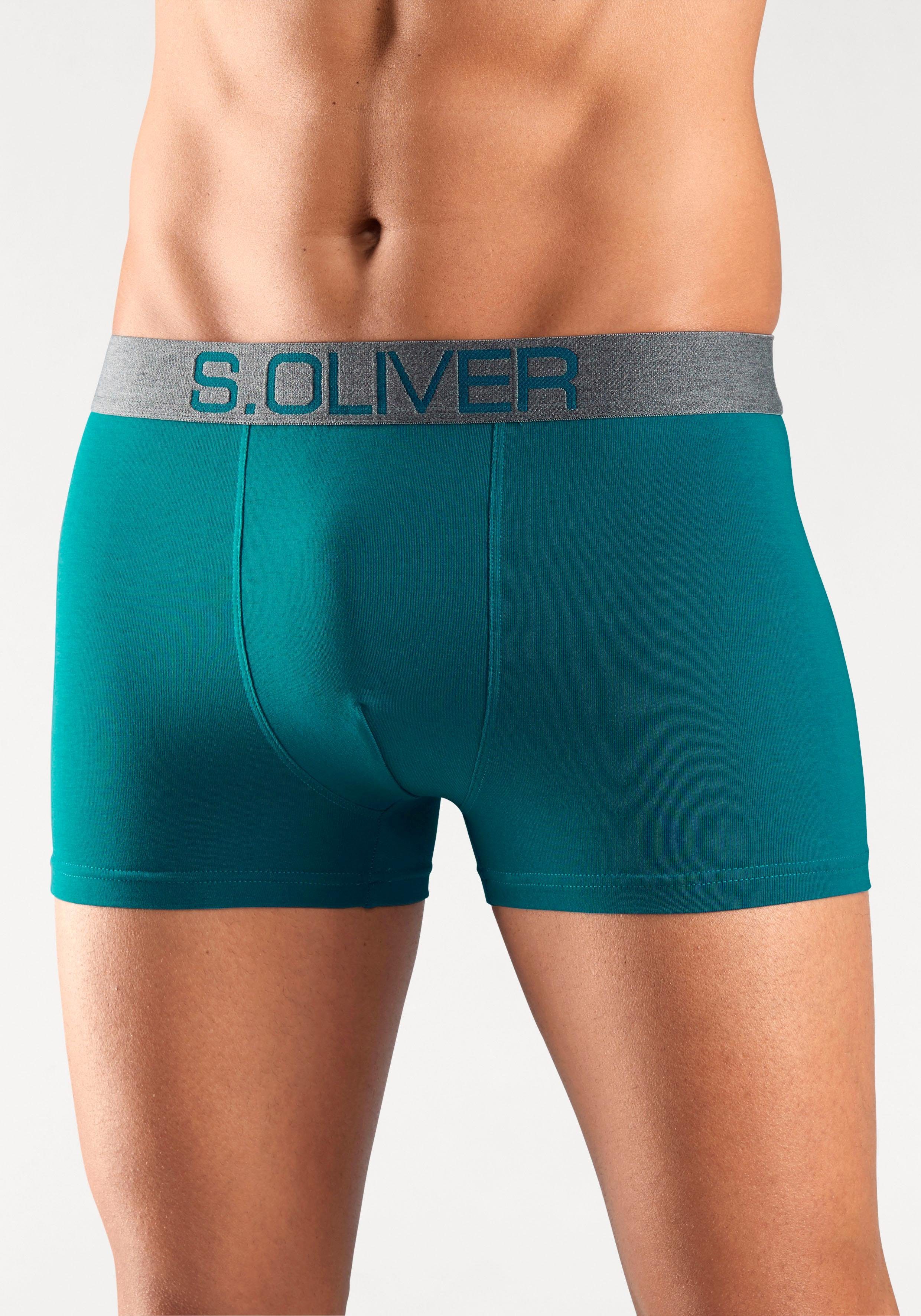 s.Oliver Boxer Boxershorts für Herren (Packung, 4-St) mit kontrastfarbenem günstig online kaufen