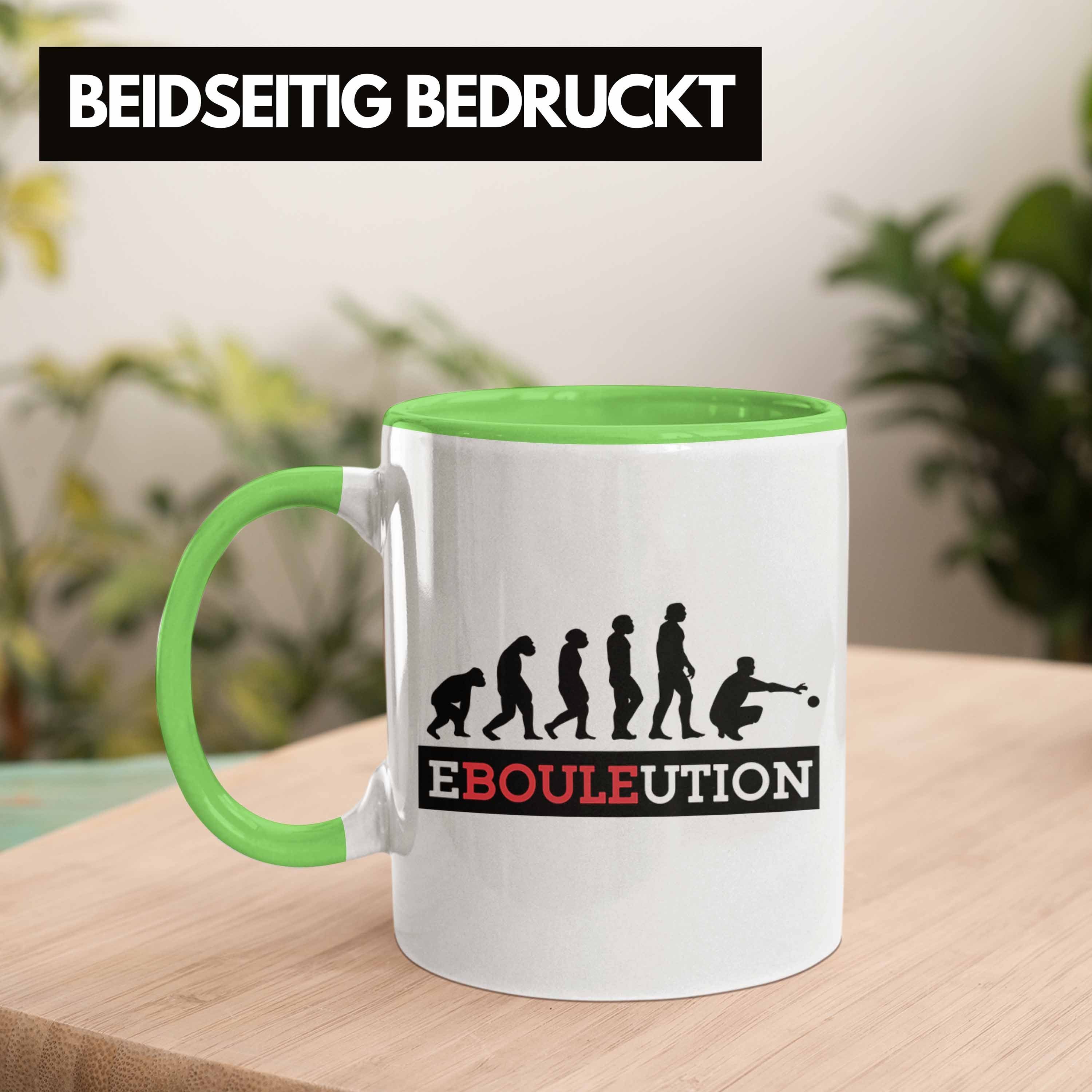 Trendation Tasse Tasse Boule Boule-Spieler Grün Spruch Ebouleution Geschenkidee Geschenk