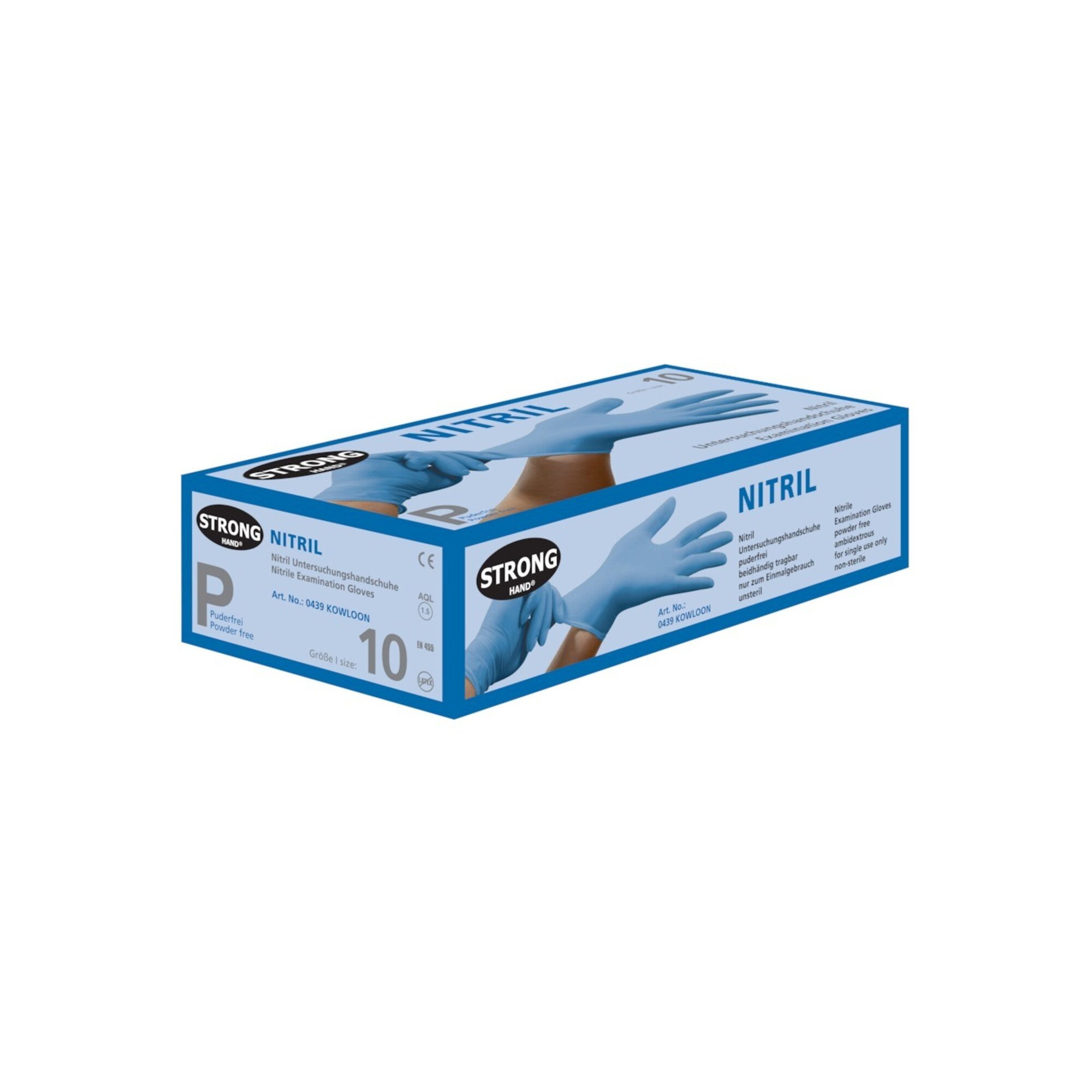 Universal stronghand Einweghandschuhe Kowloon, Nitril, ungep., Gr.10(Box a 100St