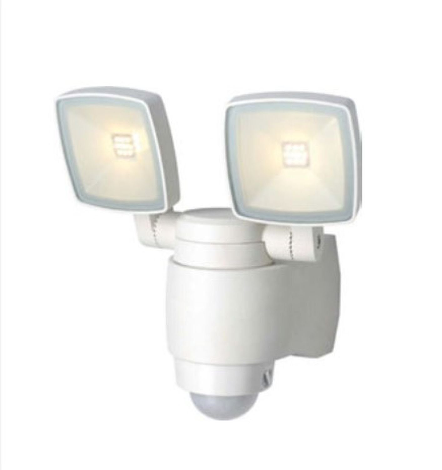 Licht-Erlebnisse Deckenstrahler AMINA, LED fest integriert, Warmweiß, LED Außenlampe mit Bewegungsmelder Weiß IP44 AMINA