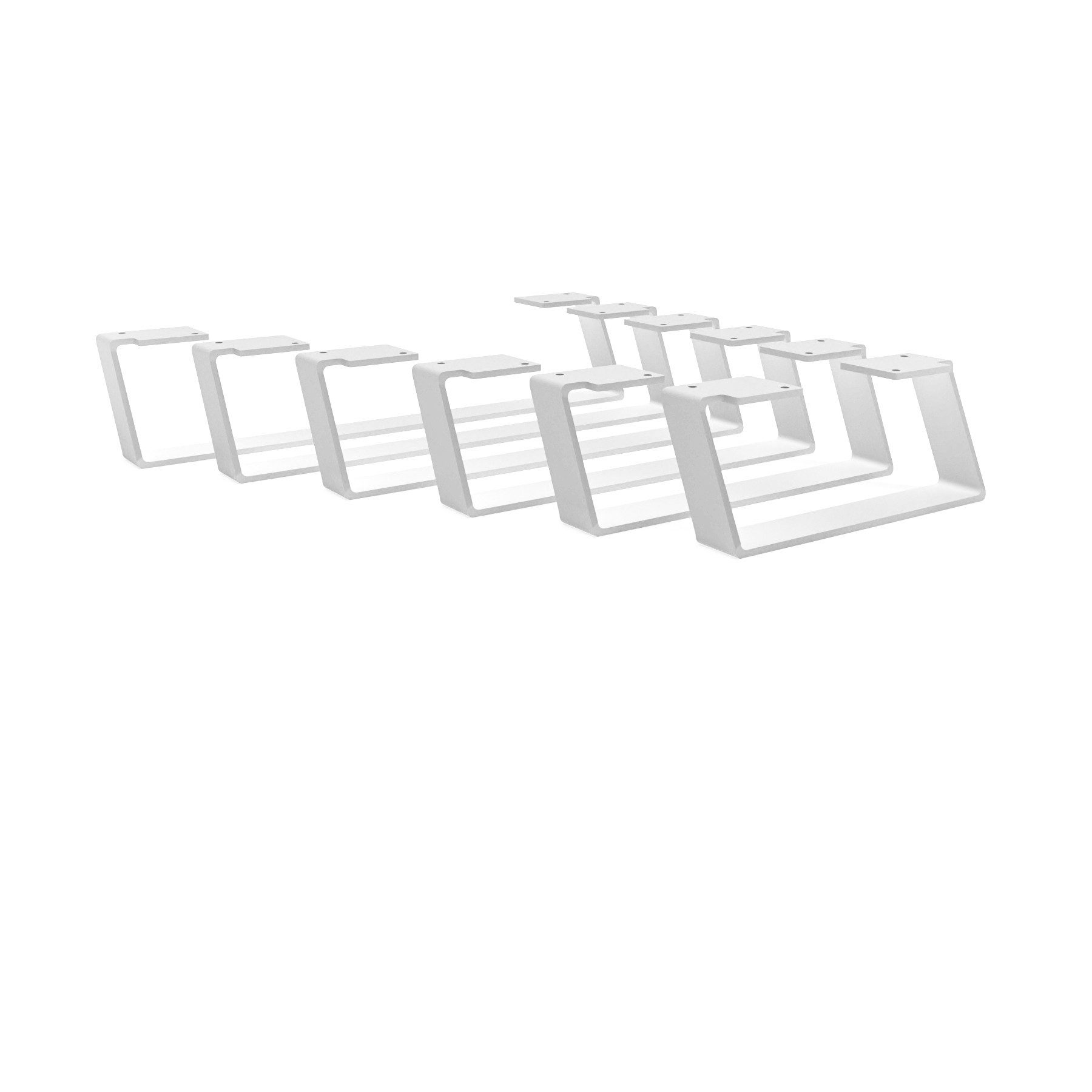 HEVVA Möbelfuß Möbelfüße MAILAND - 7 Größen 20-50 cm - Kommodenbeine, Sideboardfüße, (Set-Option: Sie können ein Set von 2 Möbelfüßen kaufen)